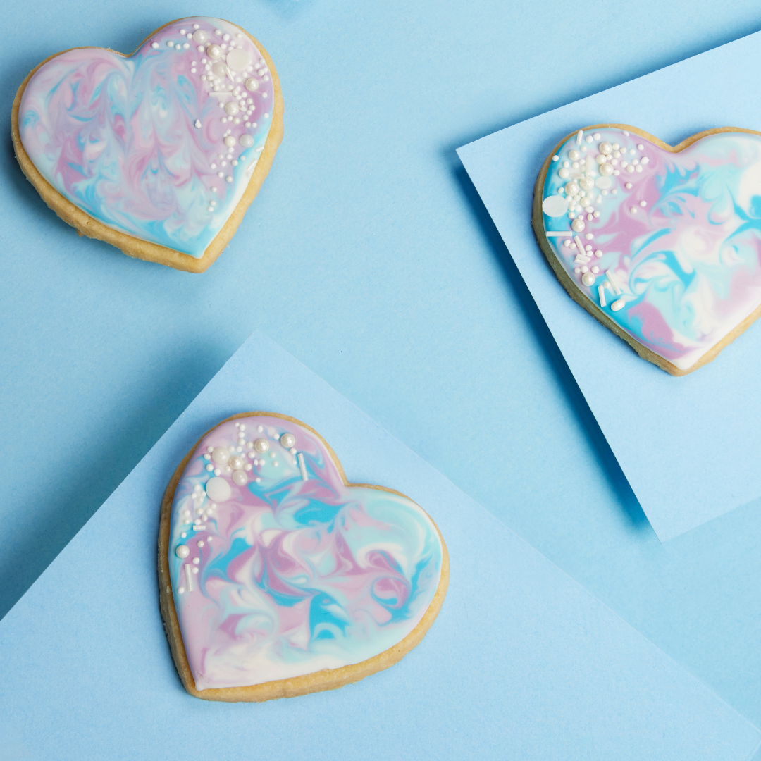 Liquid colour in royal icing biscuits