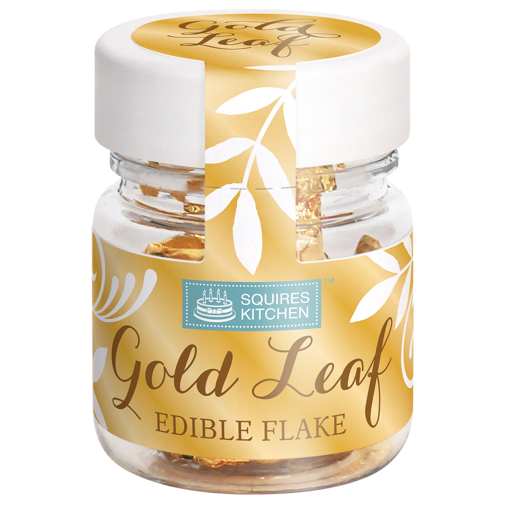 Edible gold leaf flakes