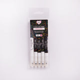 Dual-nib edible food colouring pens multipack of five colours