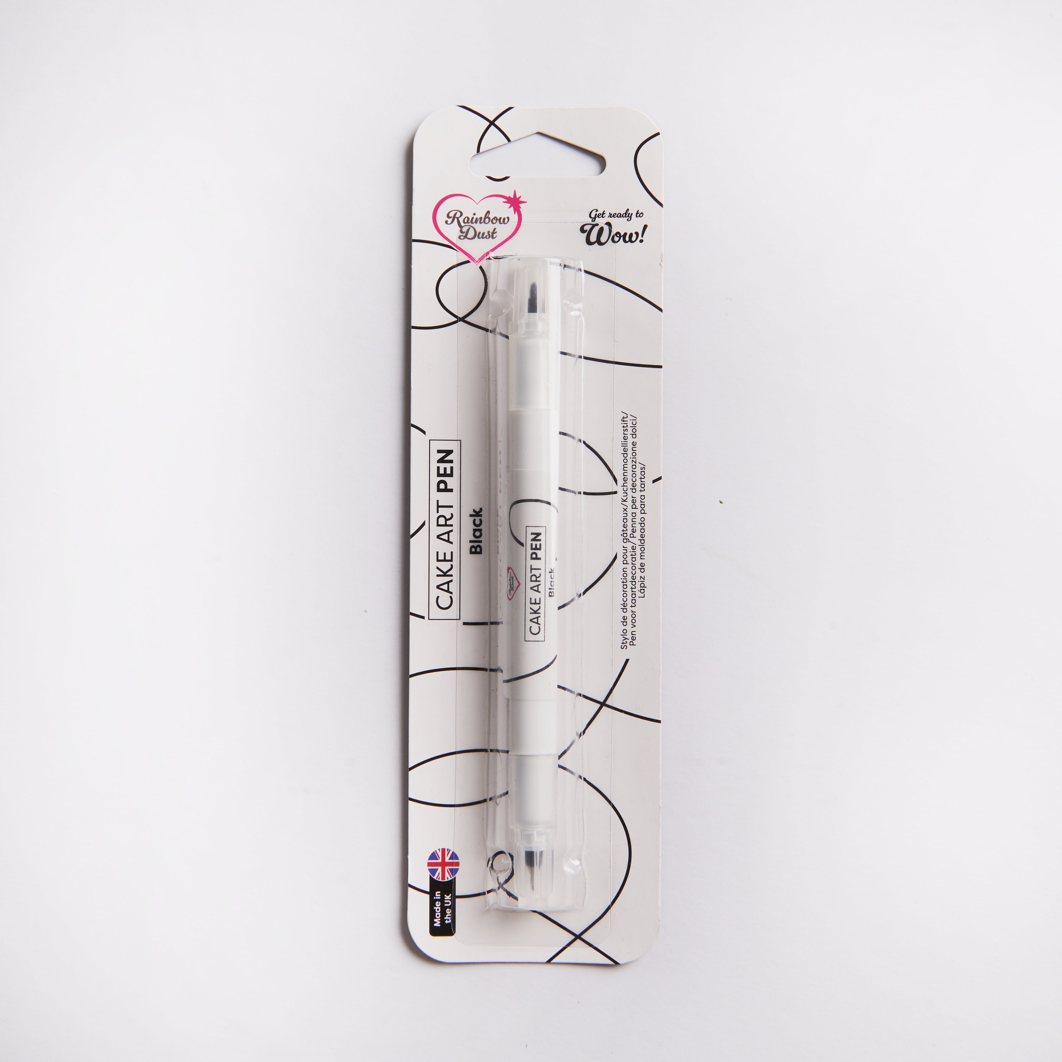 Black edible food colouring pen