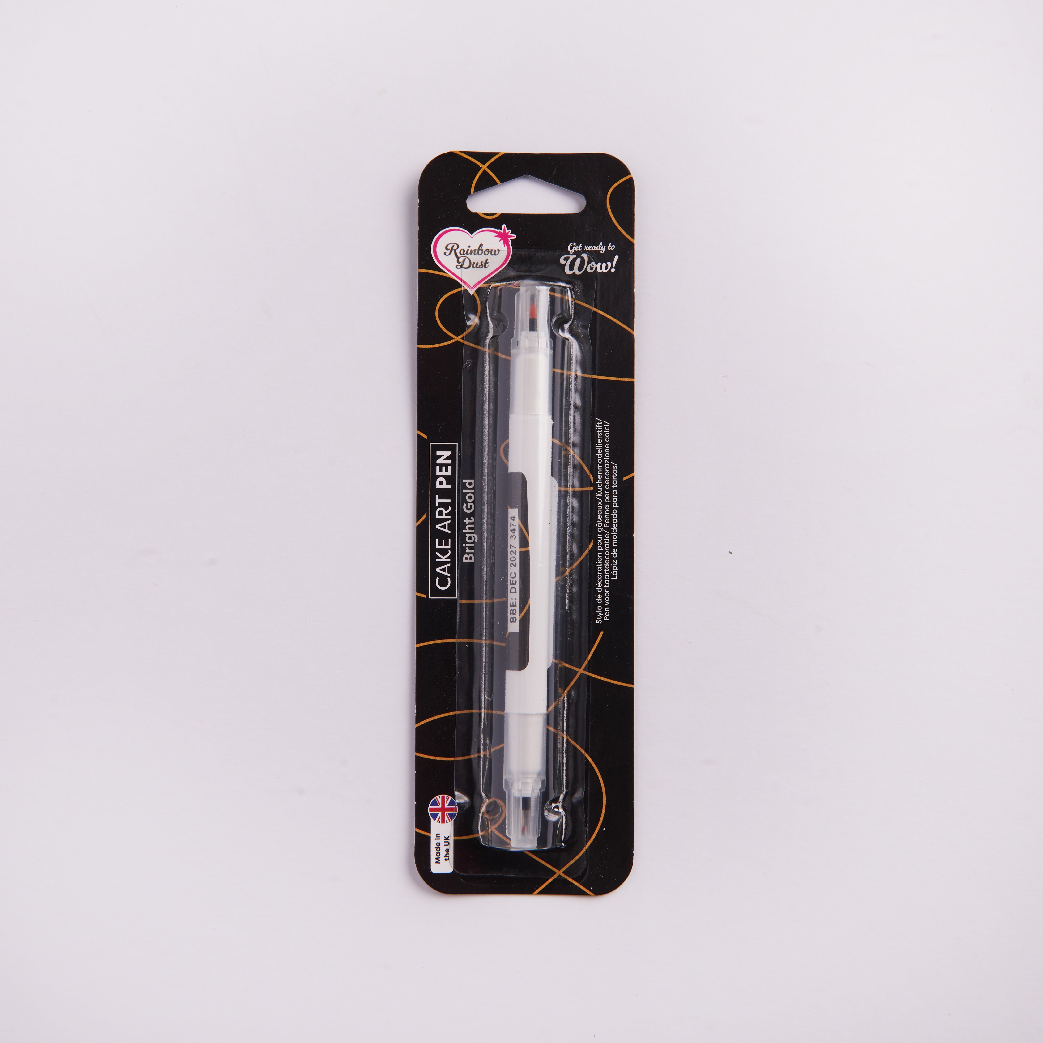Bright Gold food colouring pen