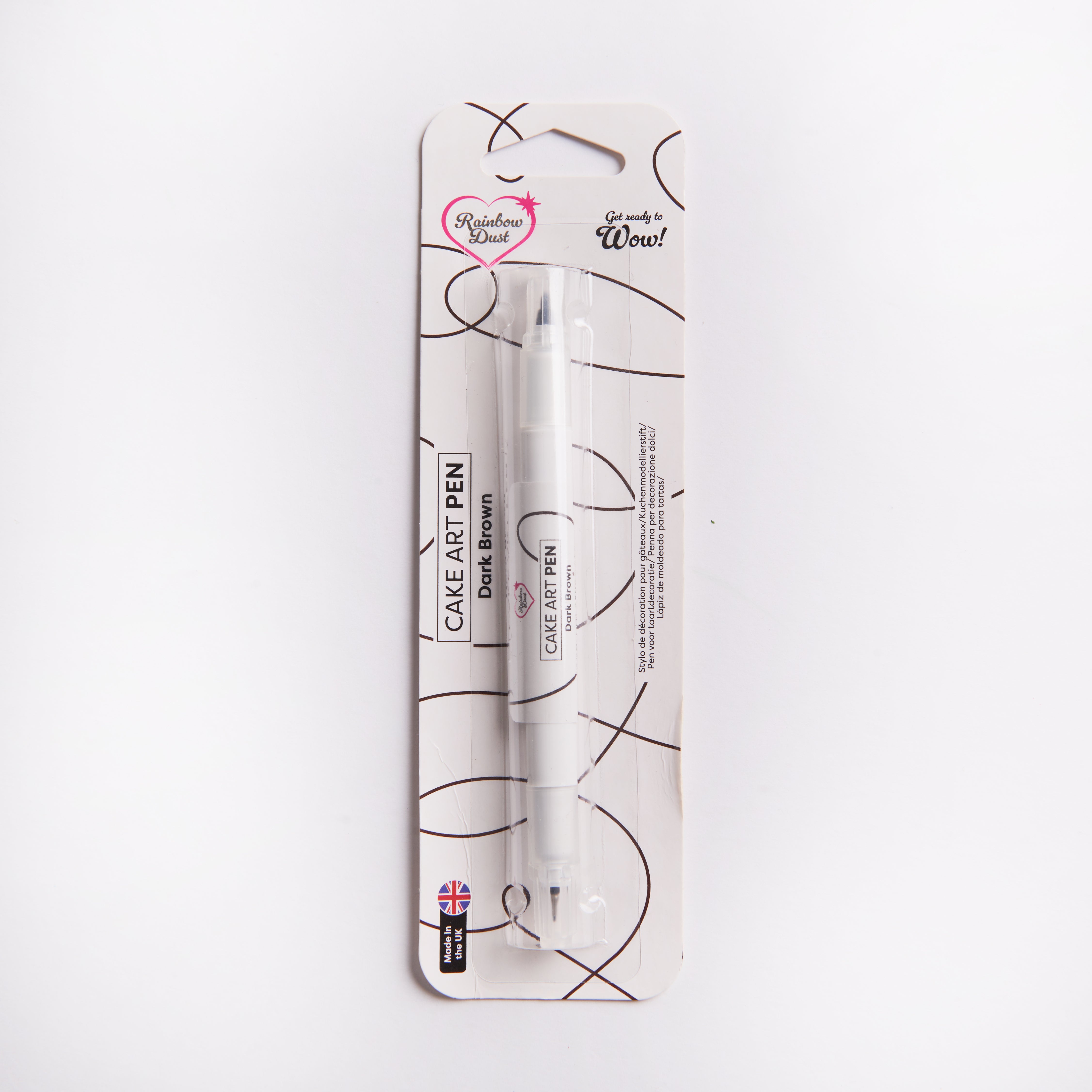 Dark Brown edible food colouring pen dual nib