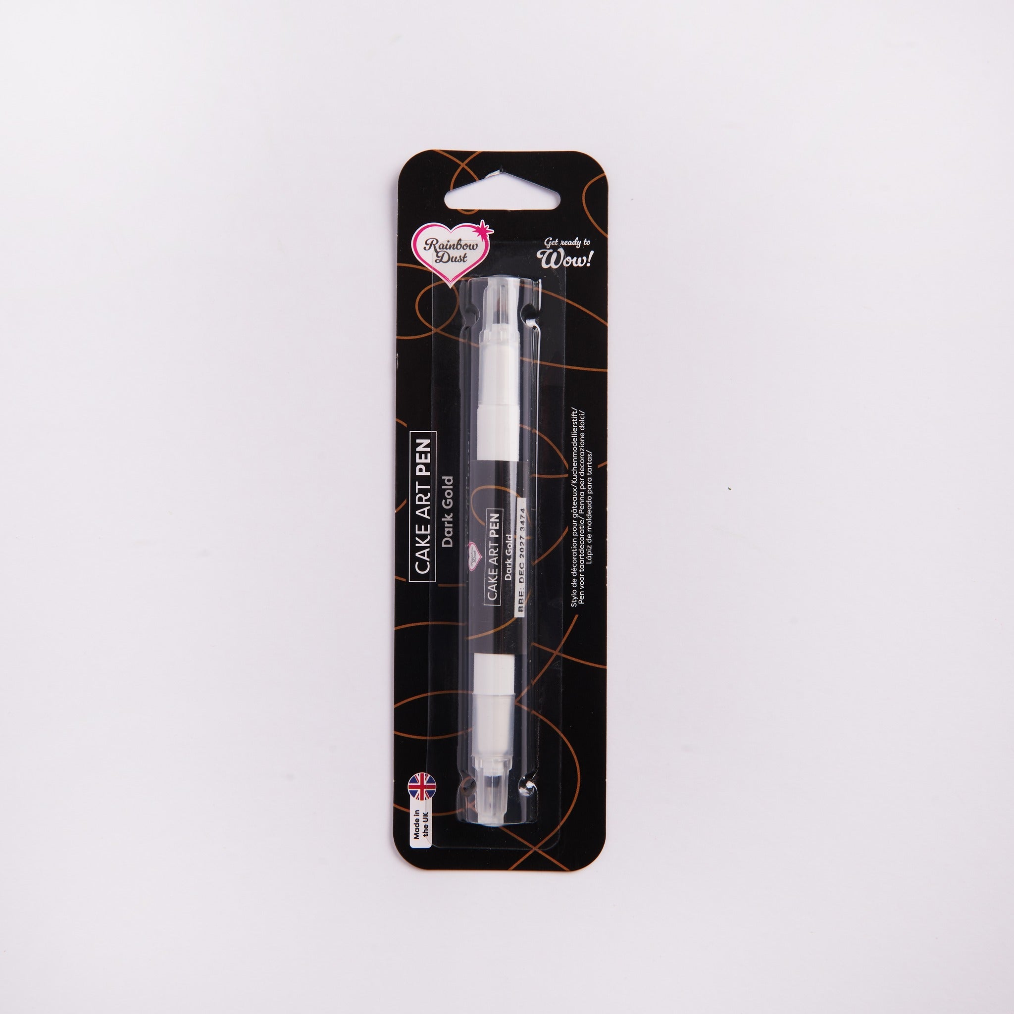 Dark Gold edible food colouring pen dual nib