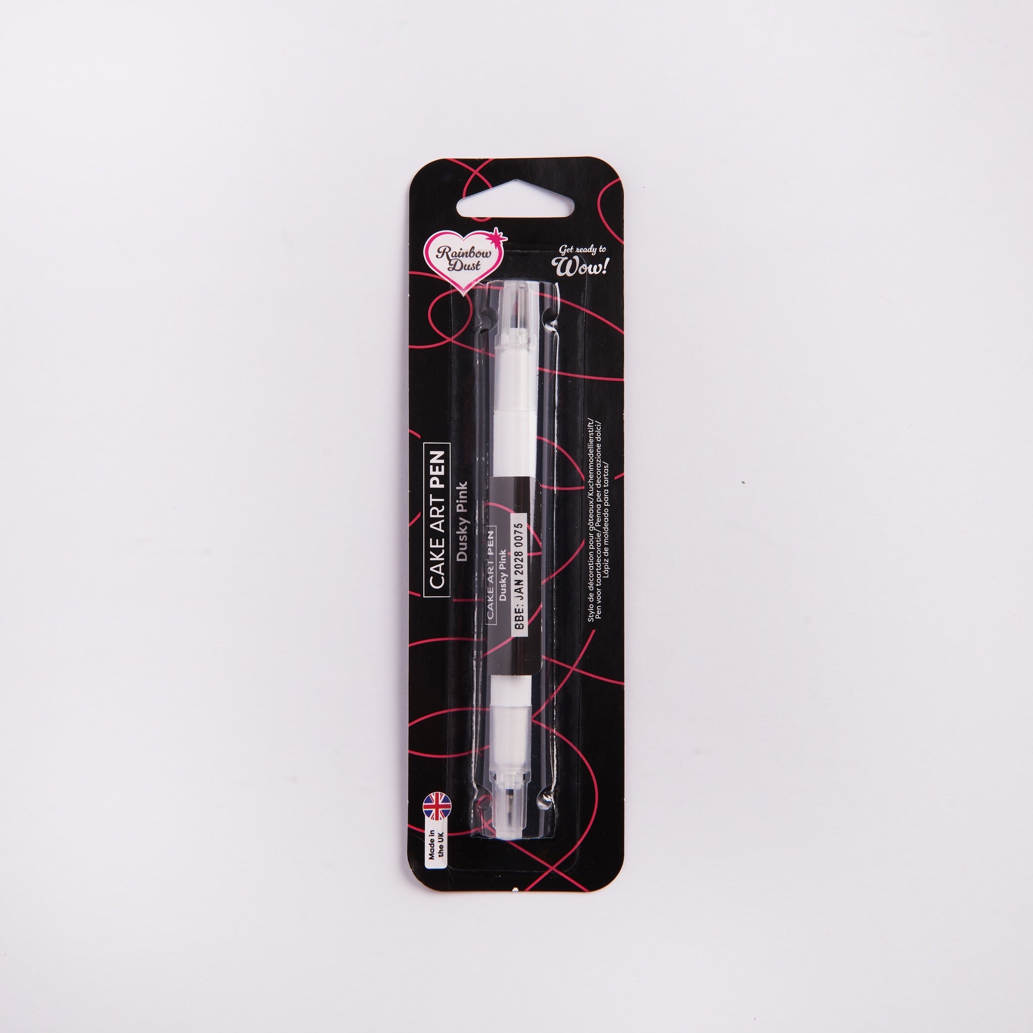Dusky Pink edible food colouring pen dual nib