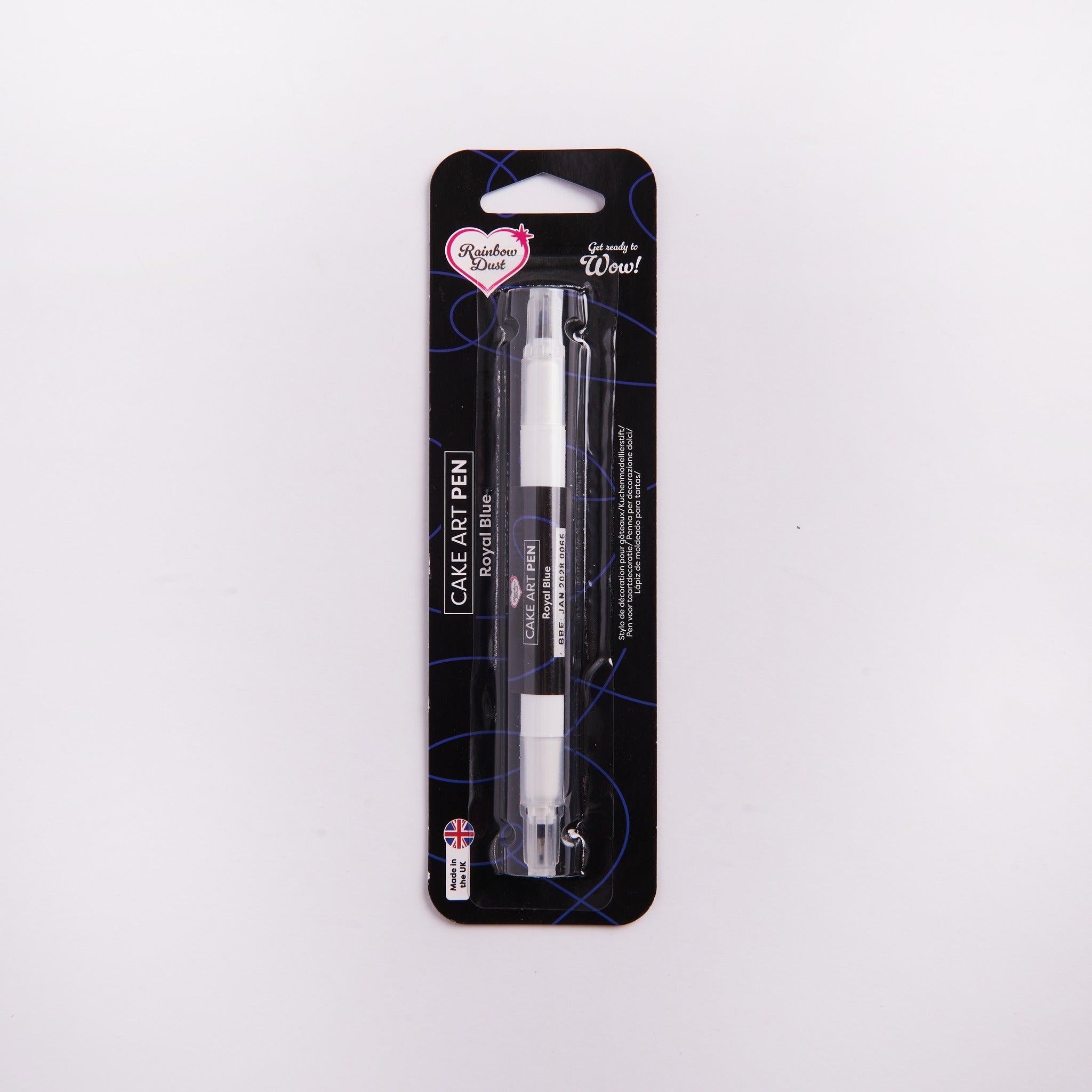 Royal Blue edible food colouring pen dual nib