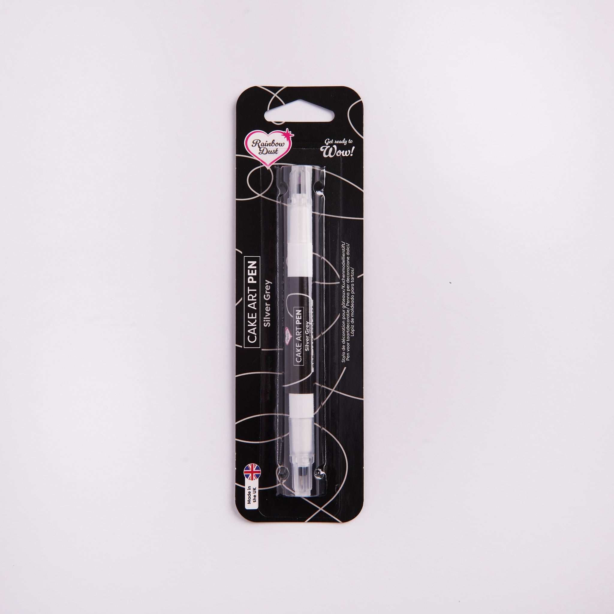 Silver Grey edible food colouring pen dual nib
