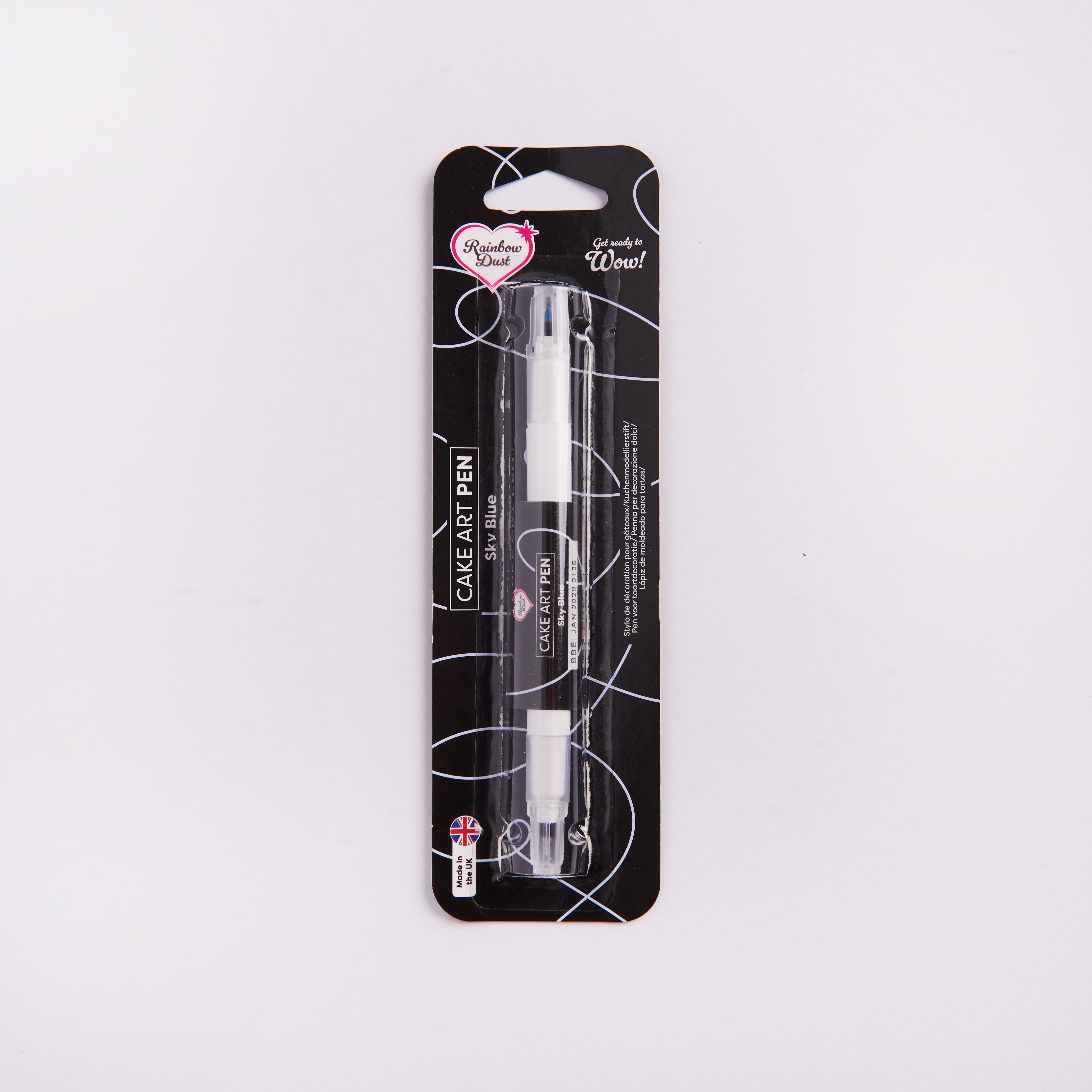 Sky Blue edible food colouring pen dual nib