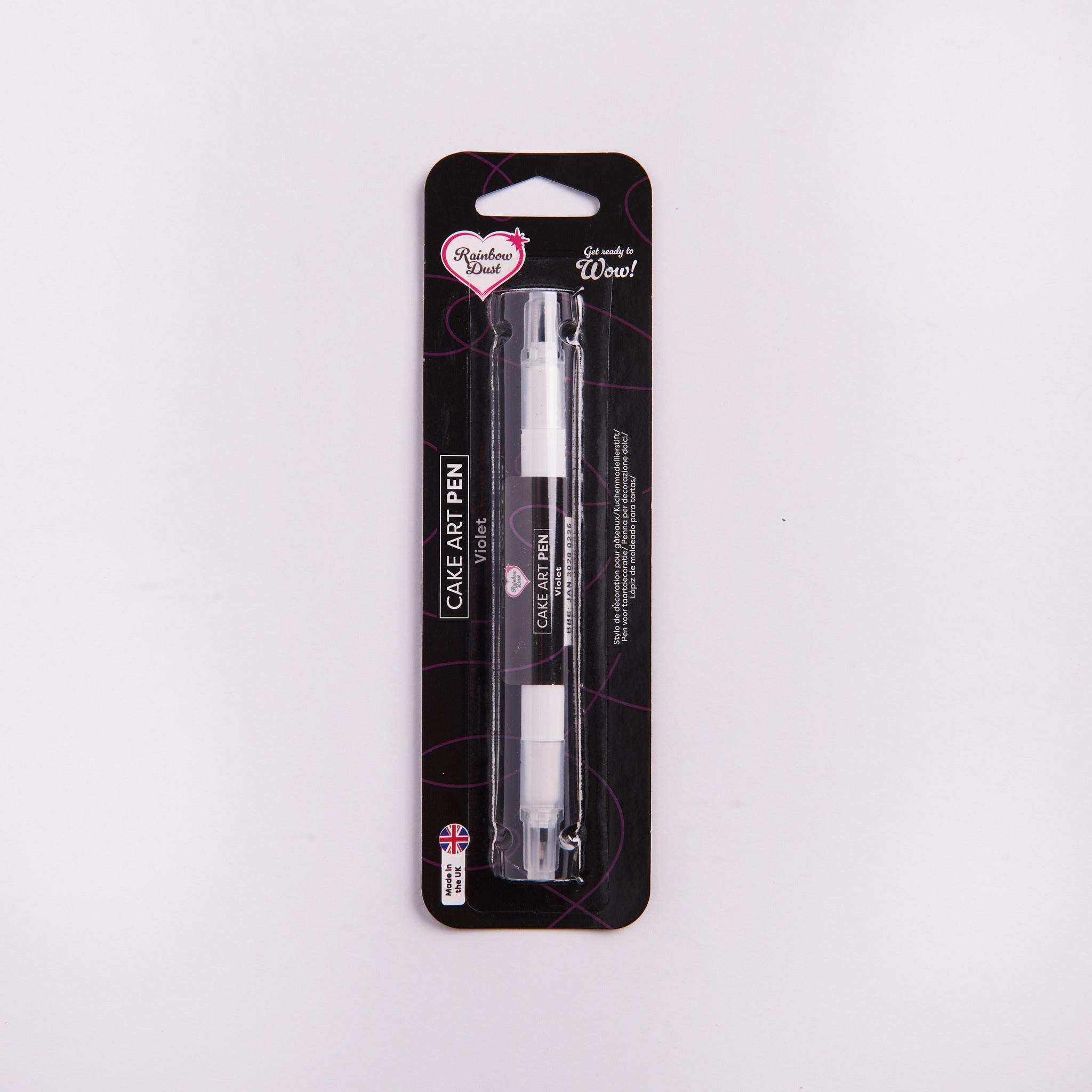 Violet Purple edible food colouring pen dual nib