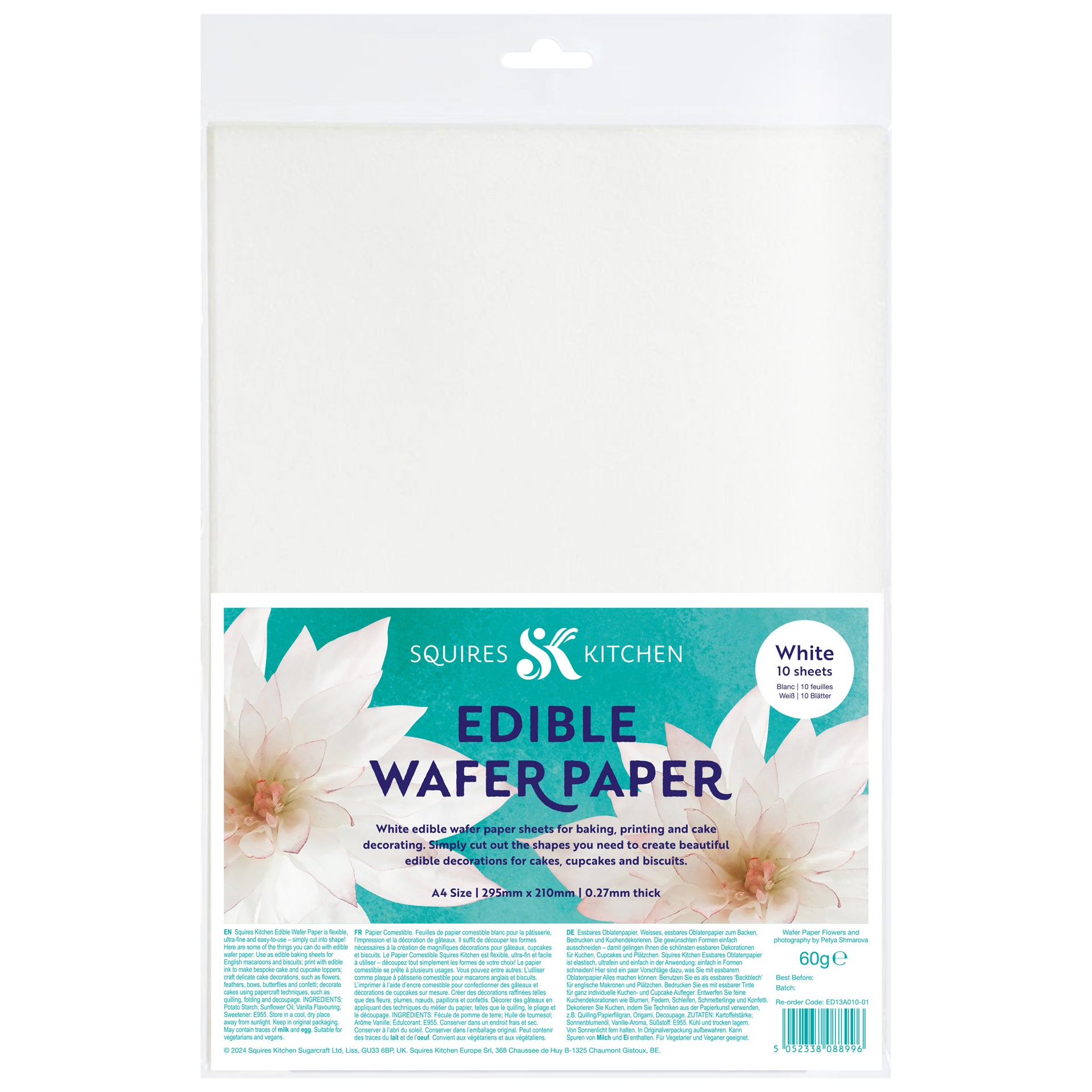 Edible wafer paper 10 sheets A4 size