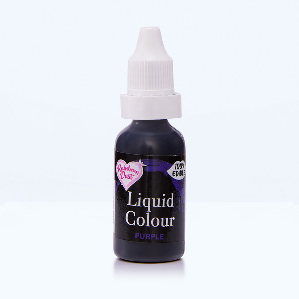 Purple liquid food colouring