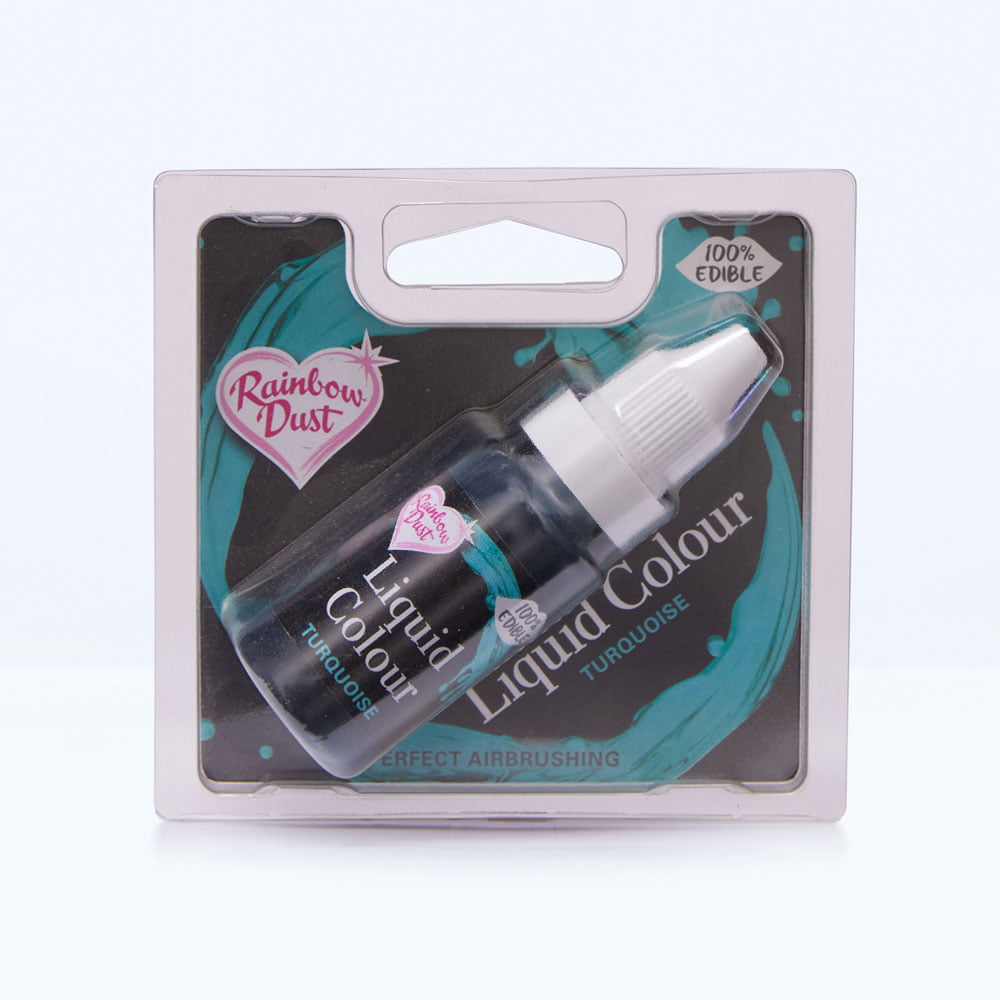 Turquoise liquid food colouring for airbrush