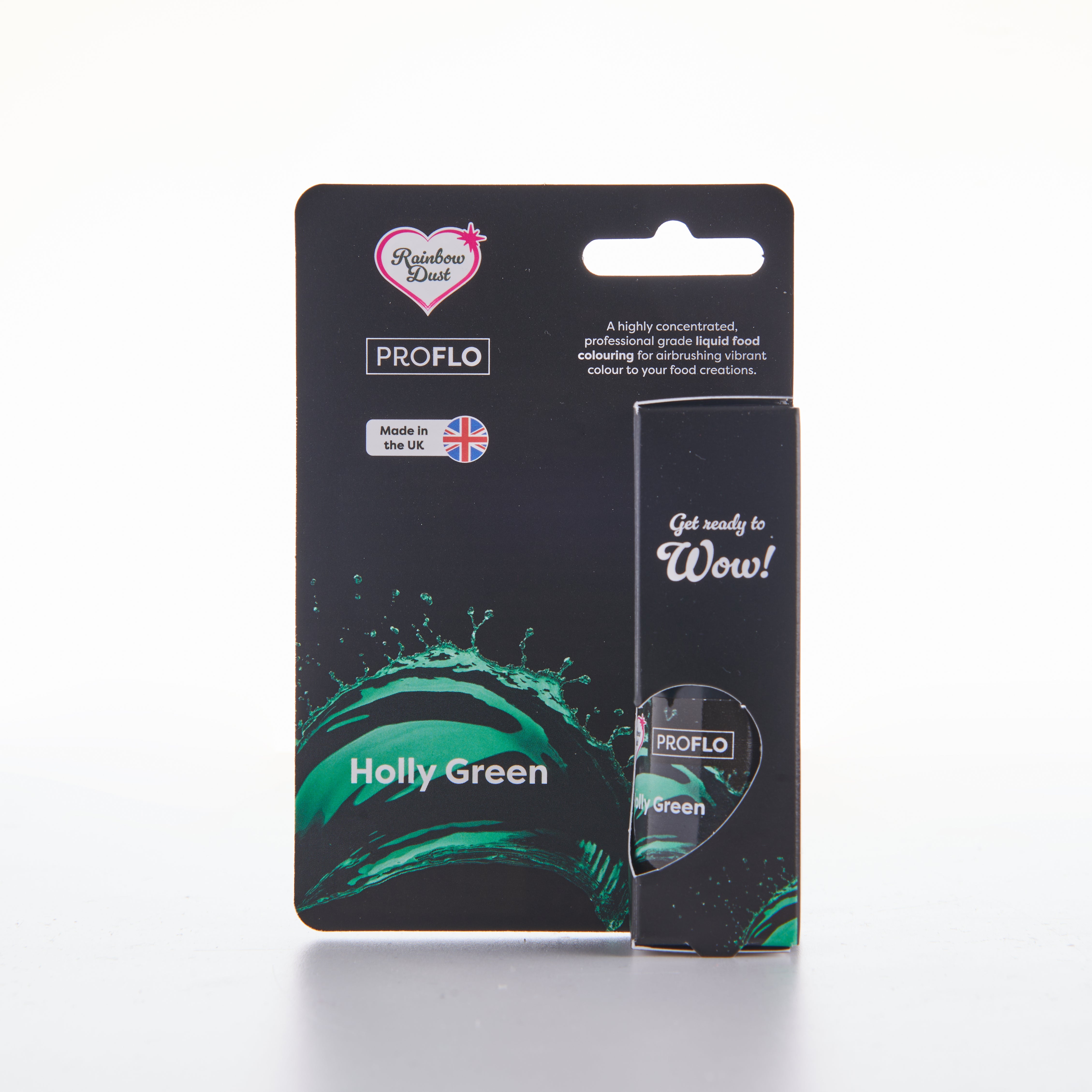 Holly Green liquid food colouring for airbrushing