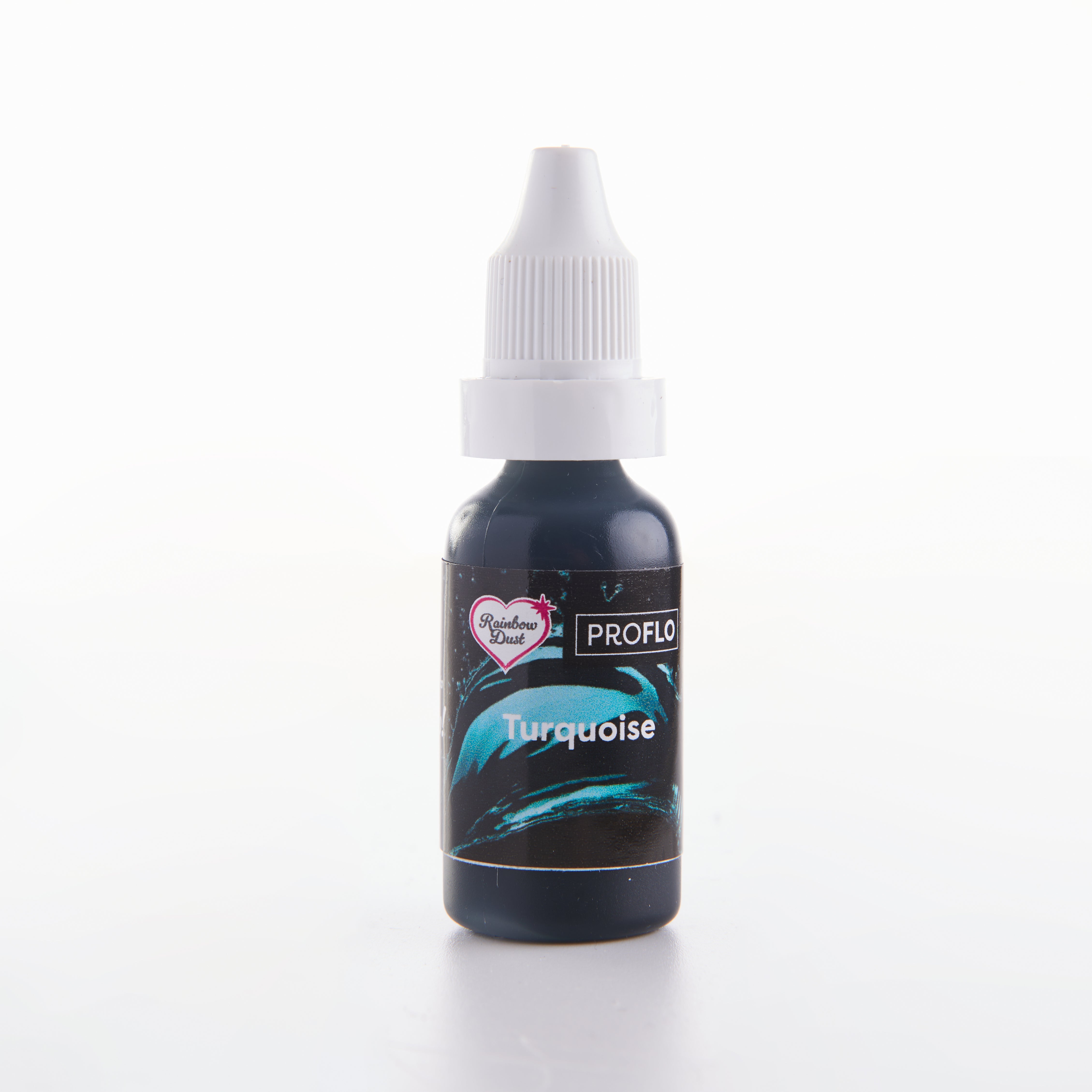 Turquoise liquid food colouring for airbrushing