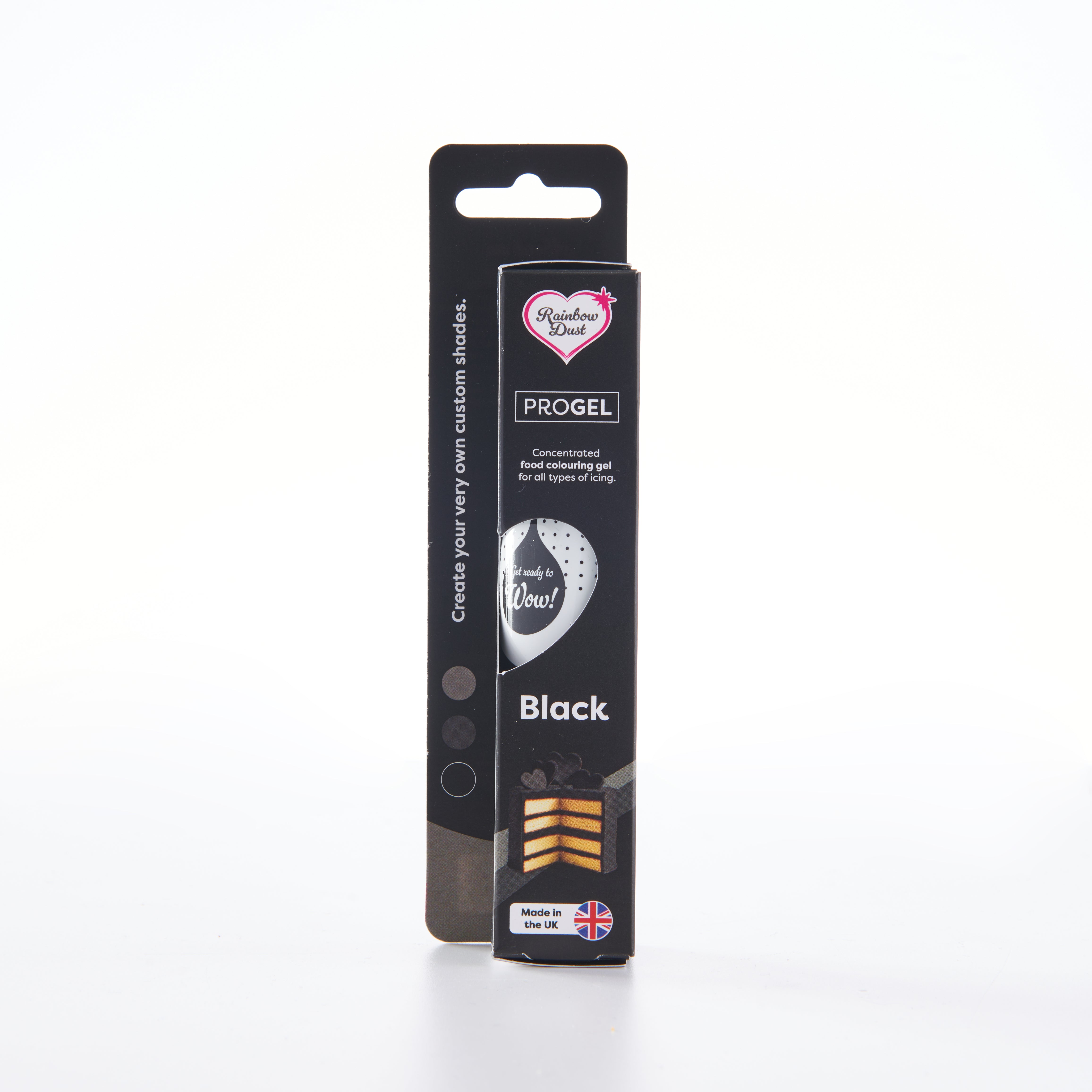 Black food colouring gel