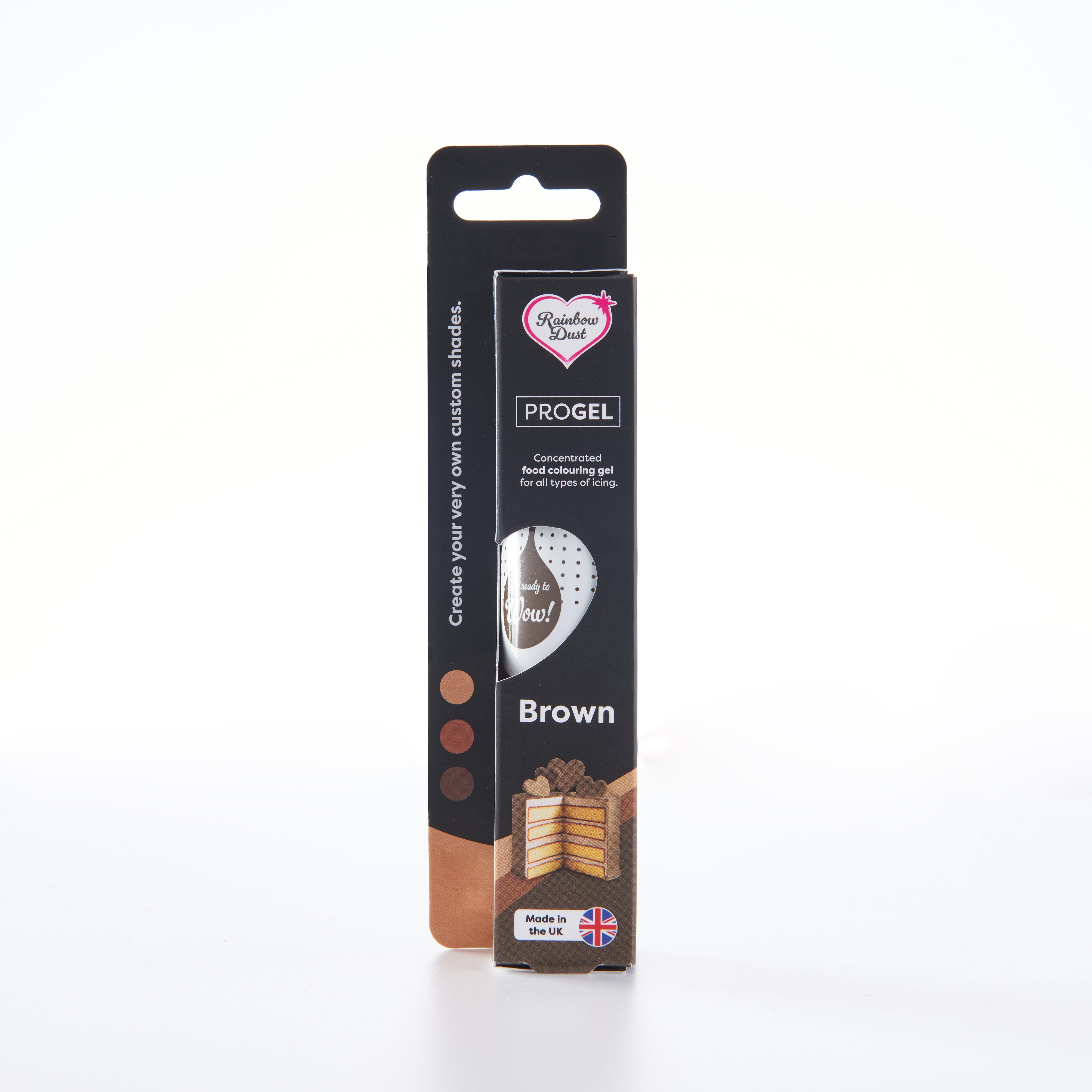 Brown food colouring gel