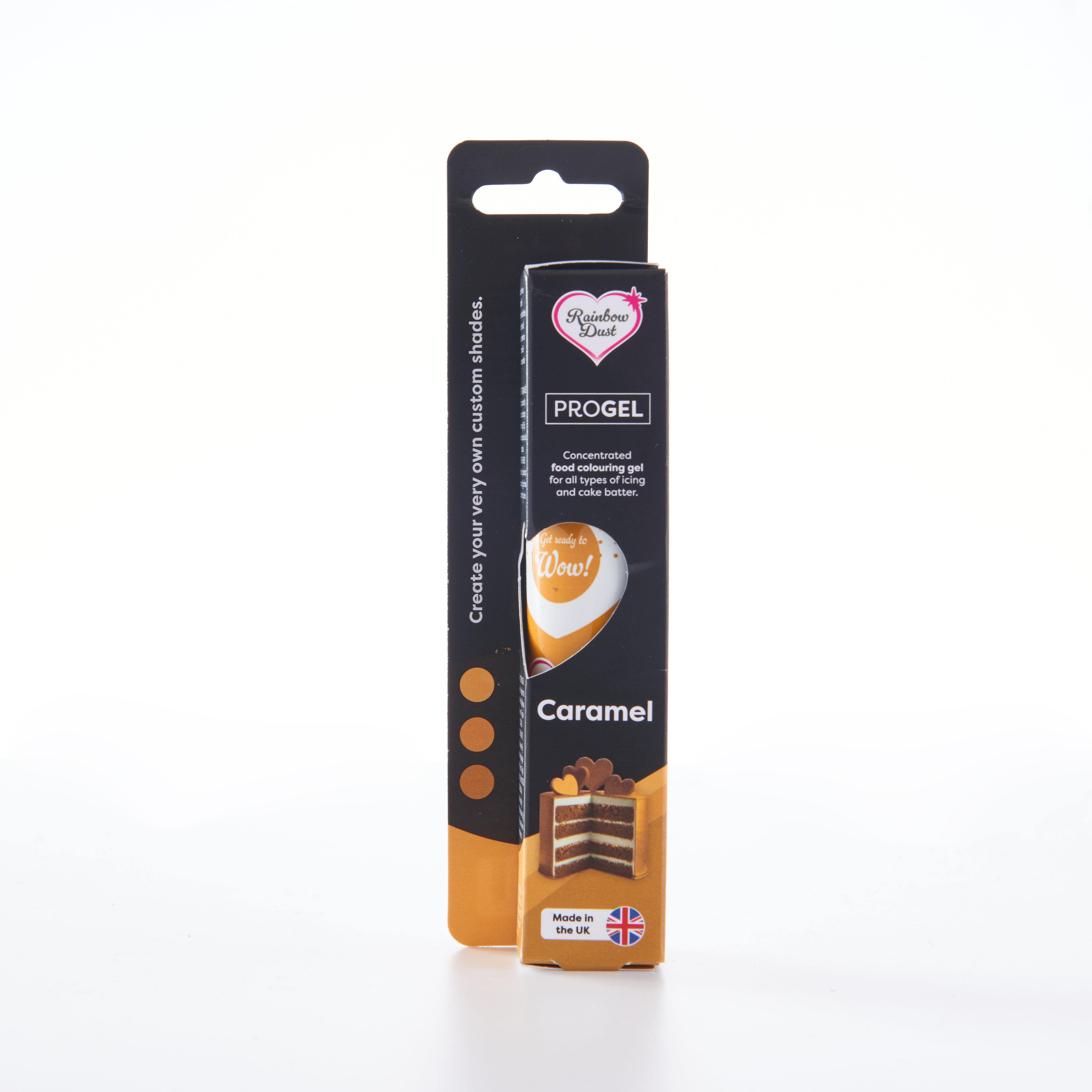 Caramel Yellow Brown food colouring gel