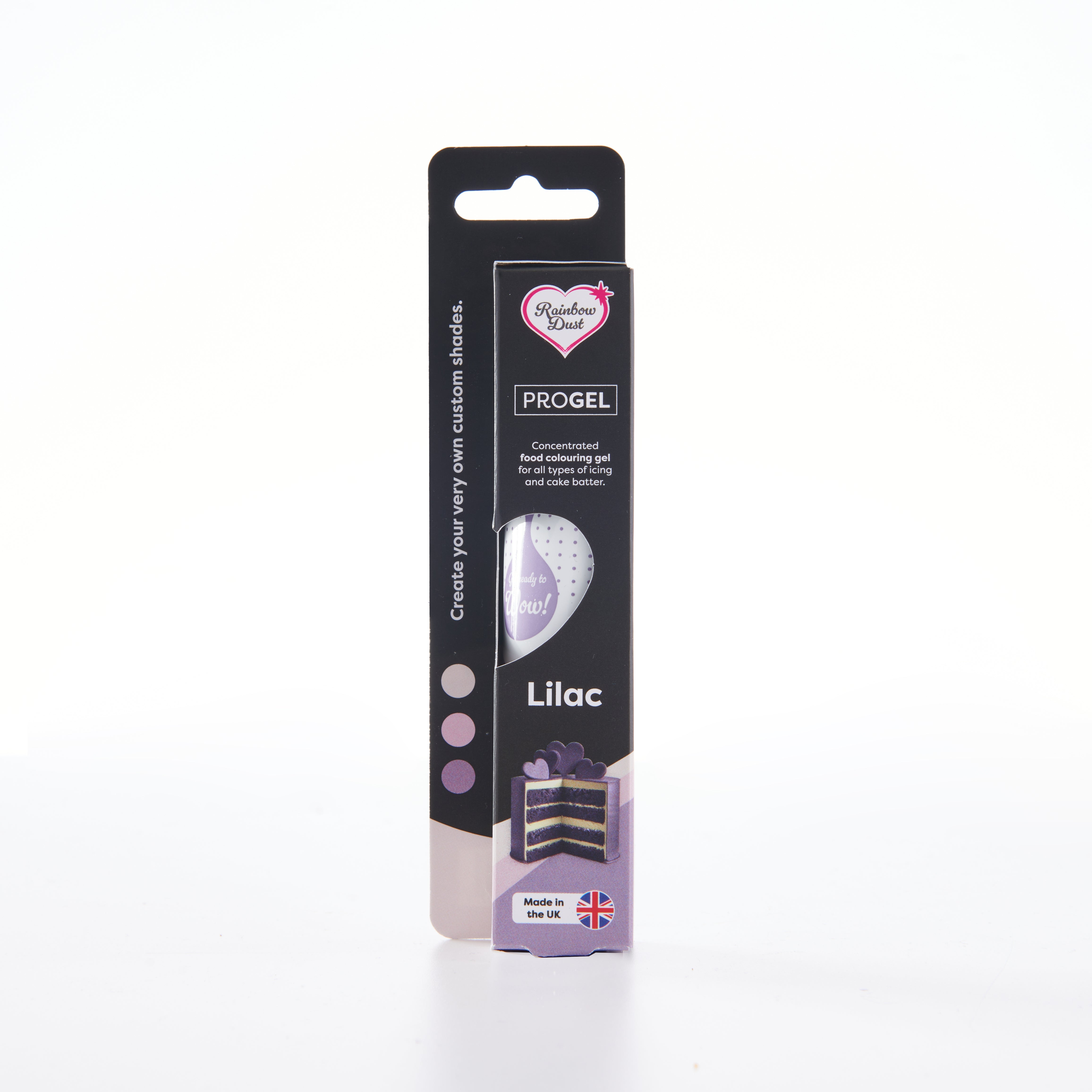 Lilac food colouring gel