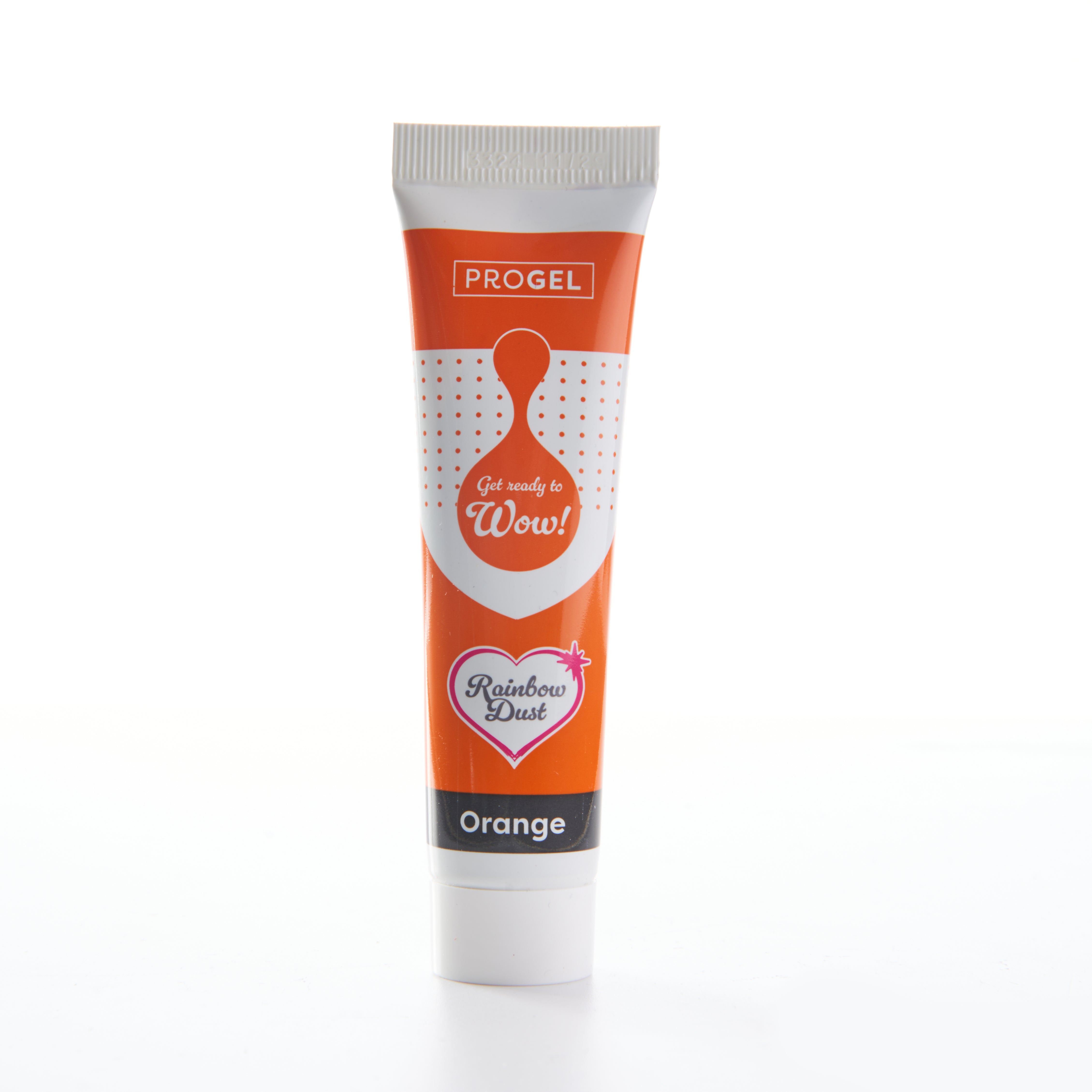 Orange food colouring gel