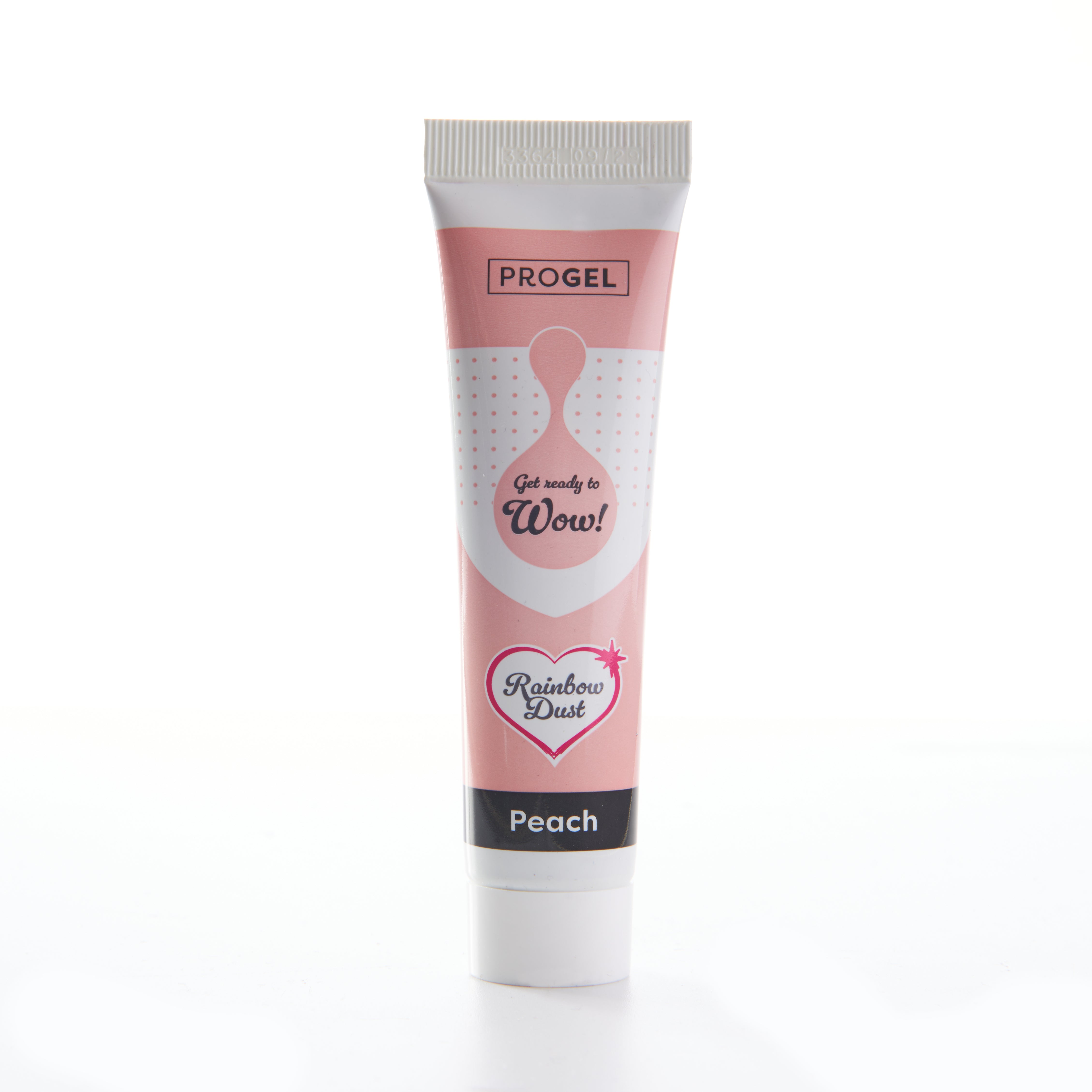 Peach food colouring gel