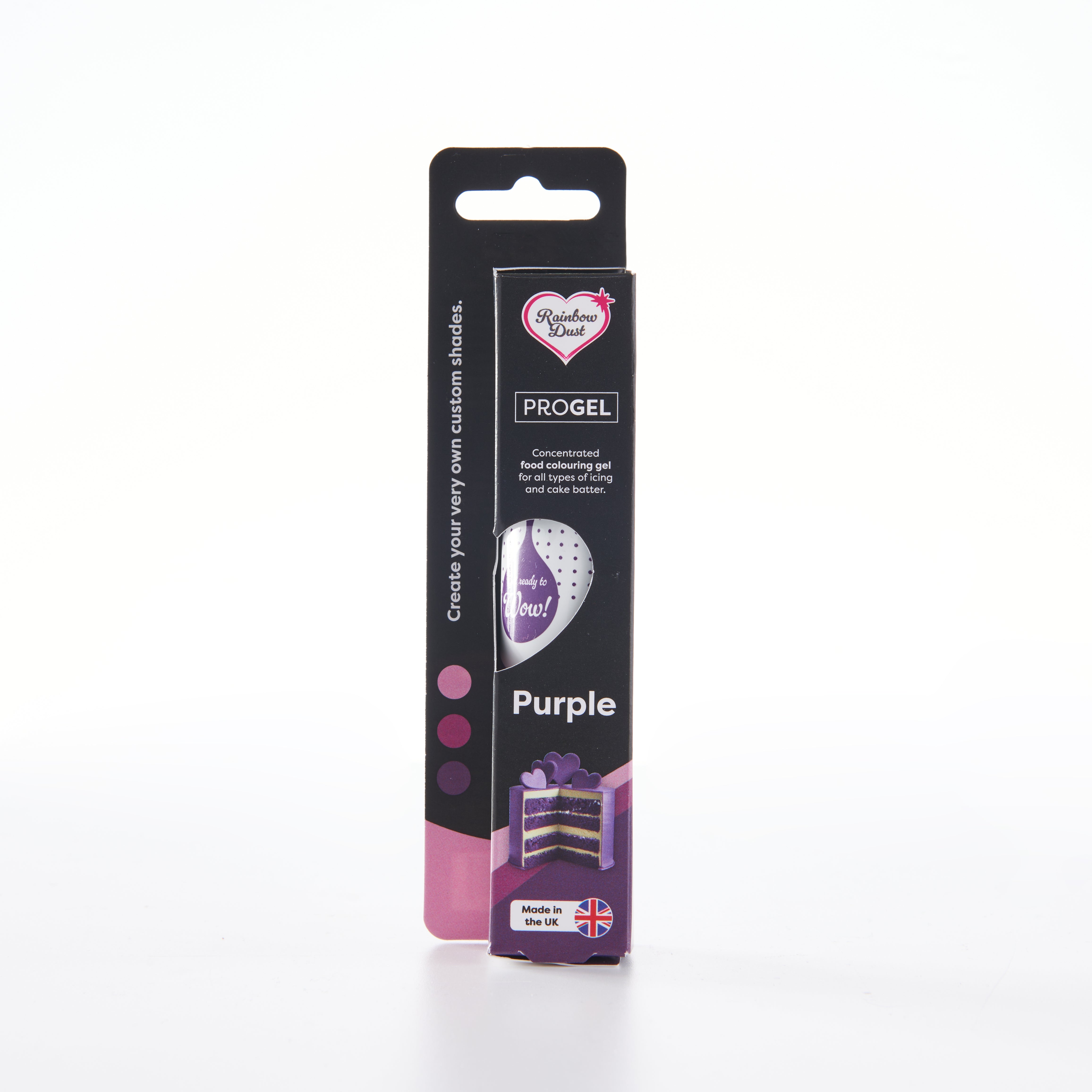 Purple food colouring gel