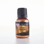 Edible food paint metallic dark gold