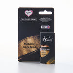 Edible food paint metallic dark gold