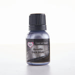 Edible food paint metallic dark silver