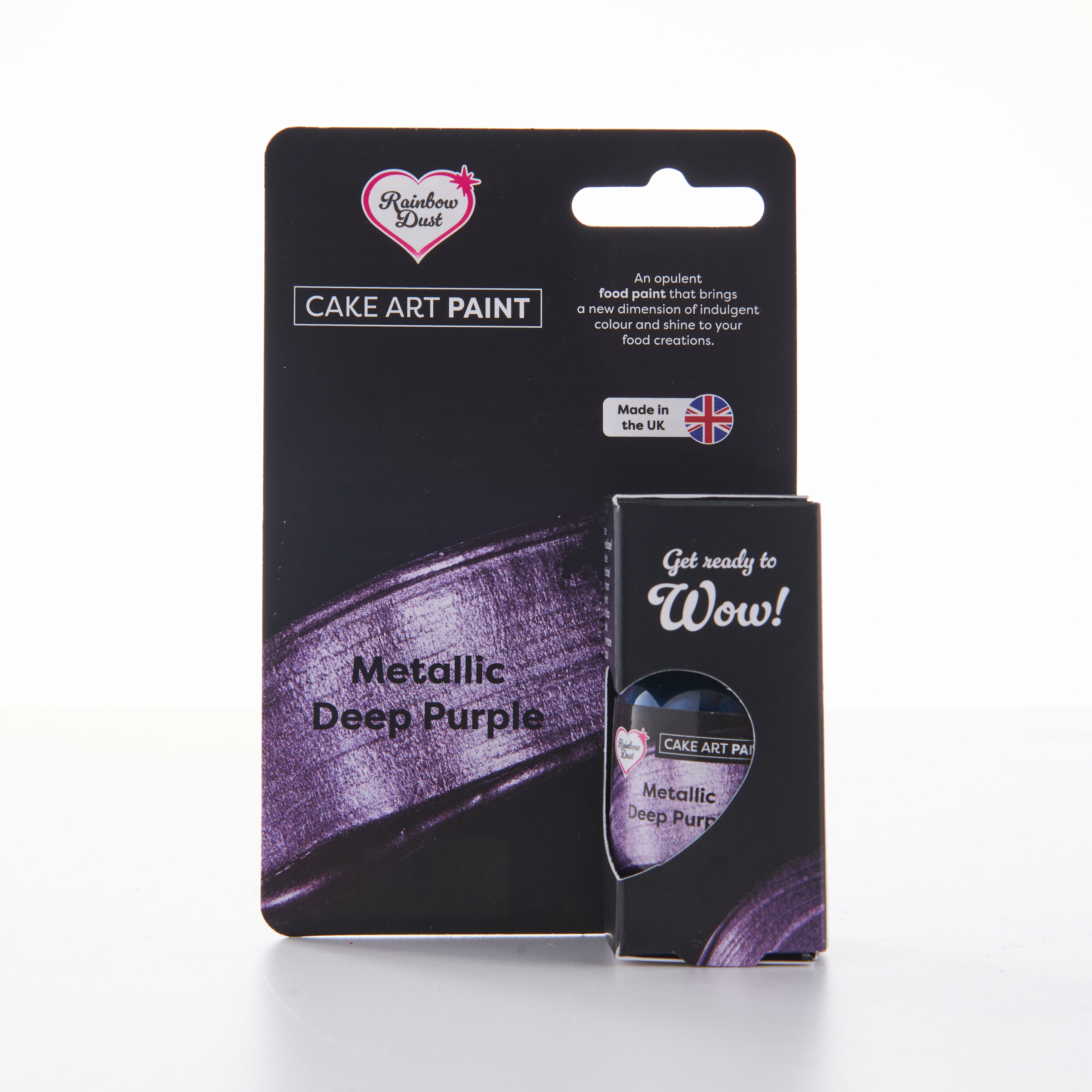 Edible food paint metallic purple