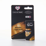 Edible food paint metallic light gold