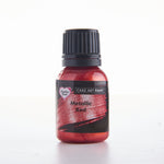 Edible food paint metallic red