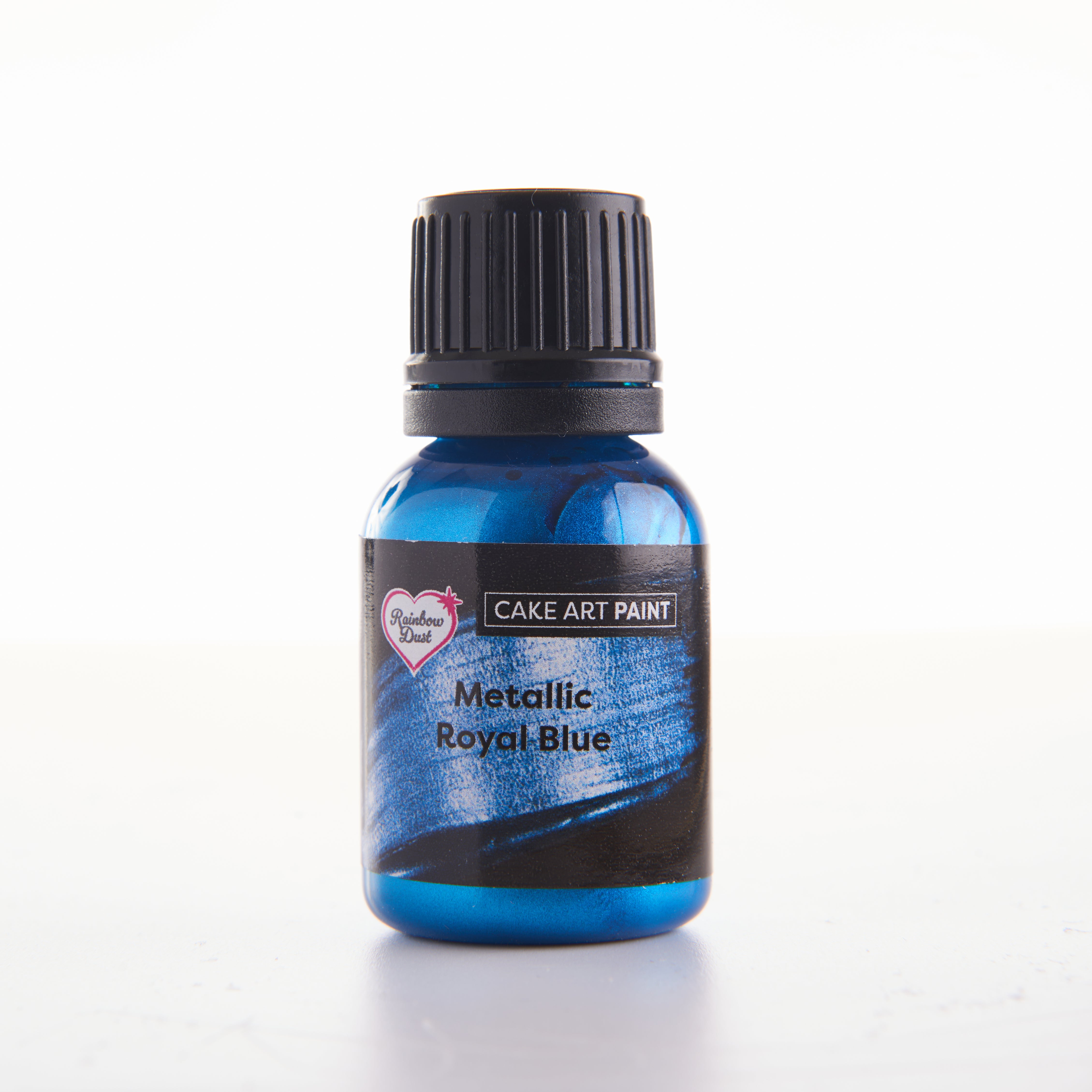 Edible food paint metallic royal blue
