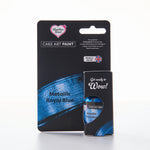 Edible food paint metallic royal blue