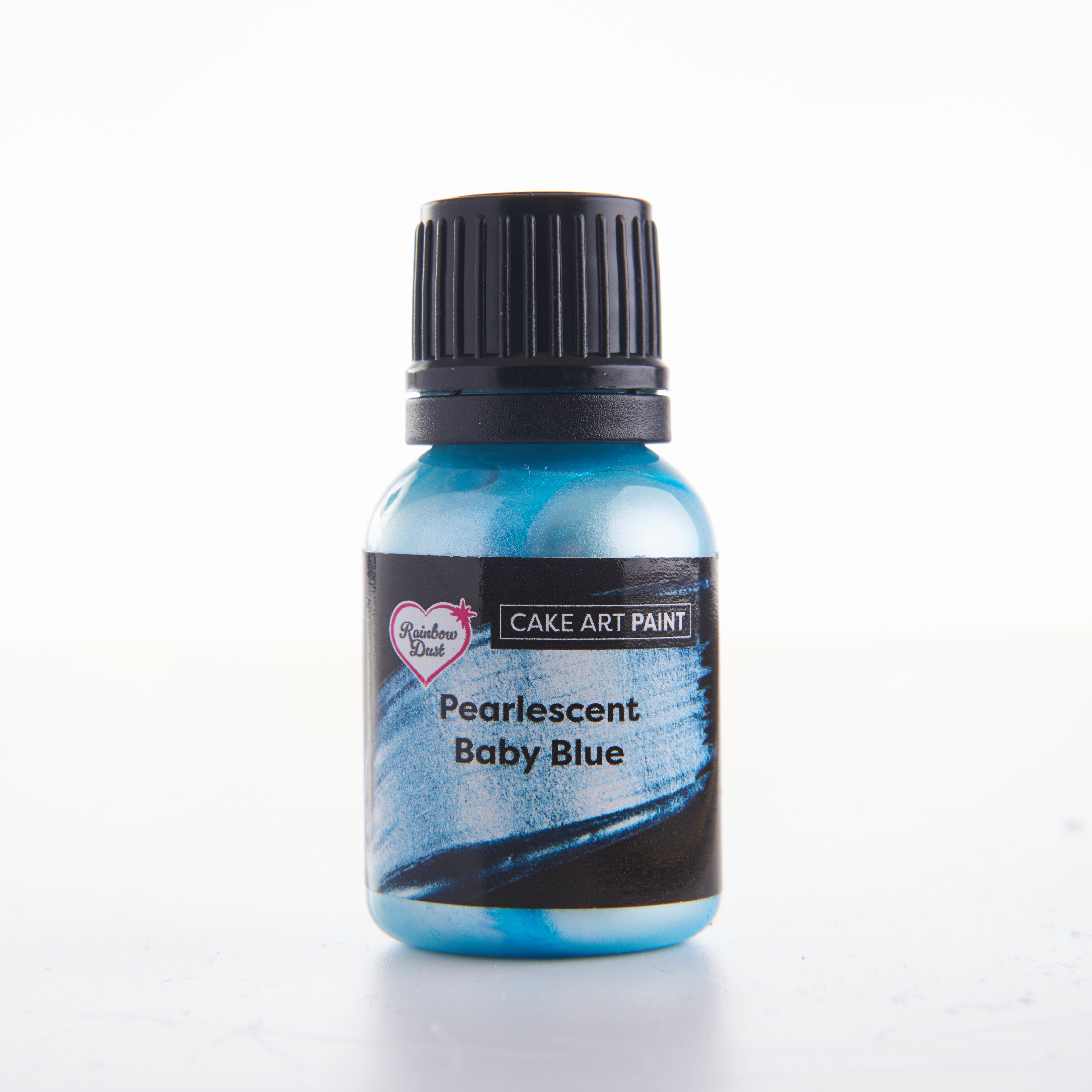 Edible food paint pearlescent baby blue