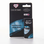 Edible food paint pearlescent baby blue