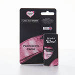 Edible food paint pearlescent cerise pink