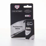 Edible food paint pearlescent white