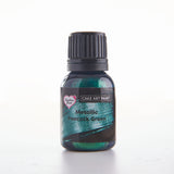 Edible food paint metallic peacock green