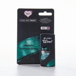 Edible food paint metallic peacock green