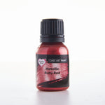 Edible food paint metallic ruby red