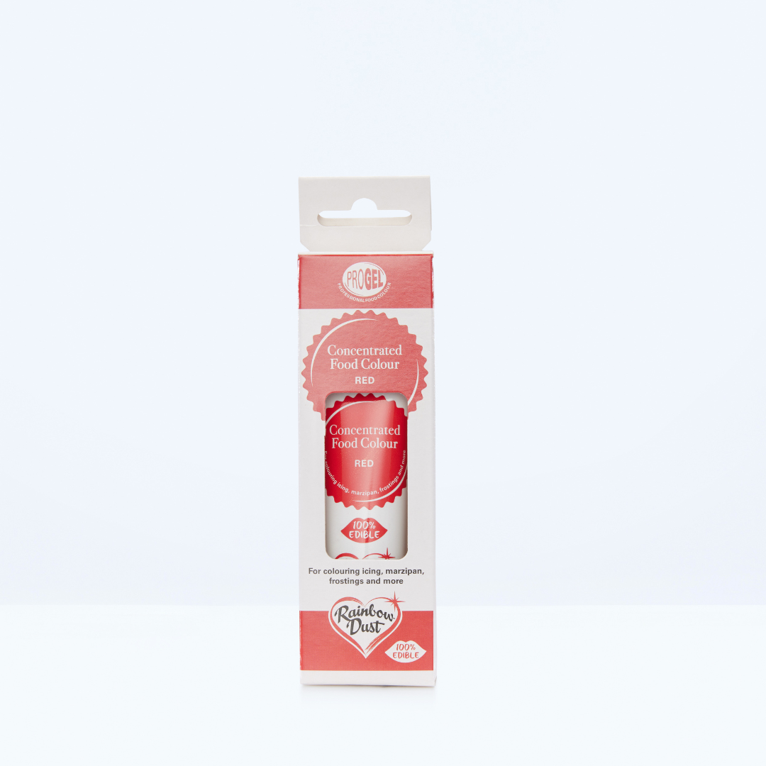Red food colouring gel tube