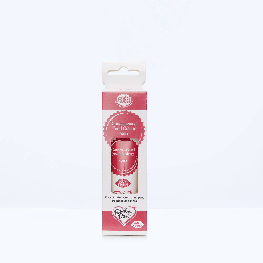 Ruby red food colouring gel tube