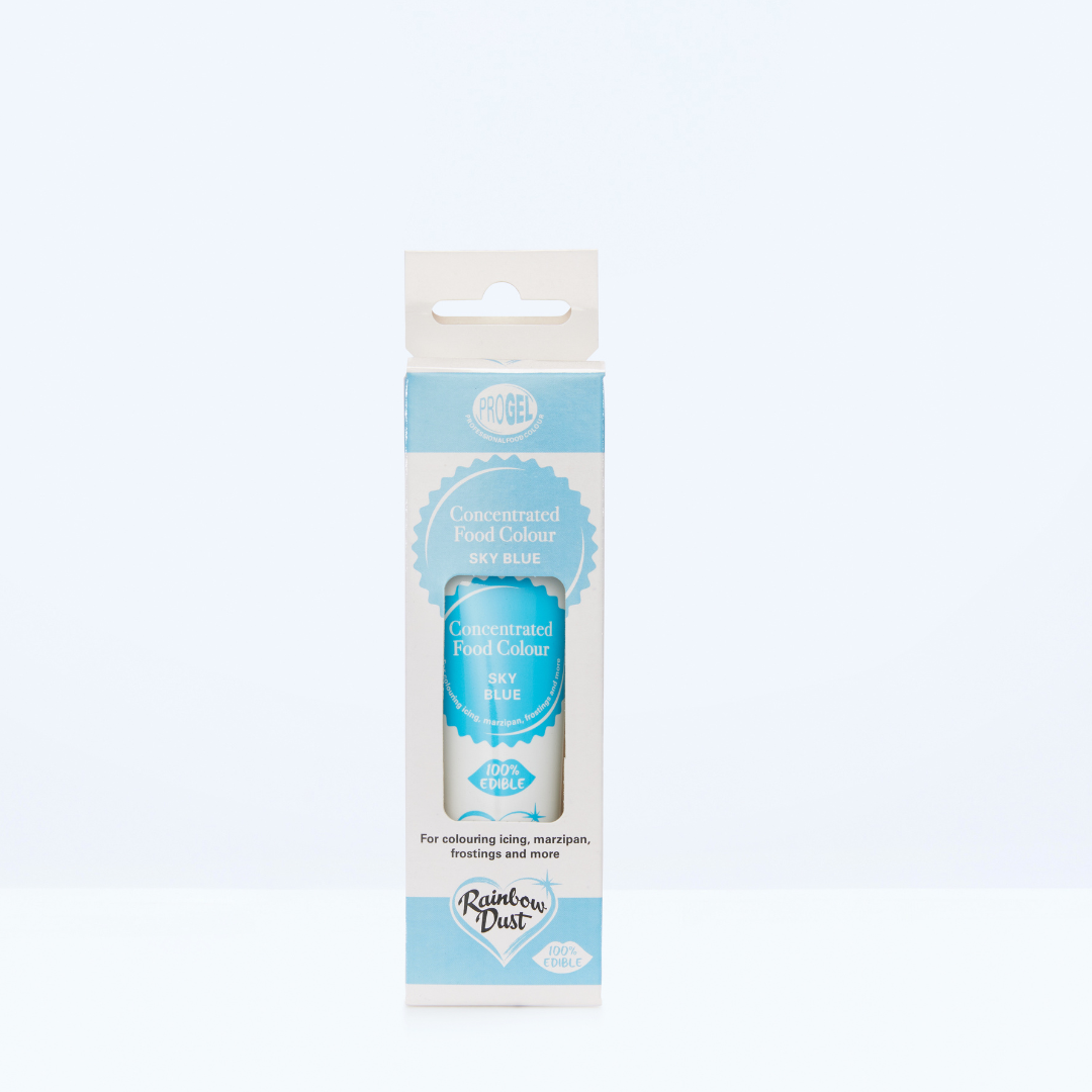 Sky blue food colouring gel tube