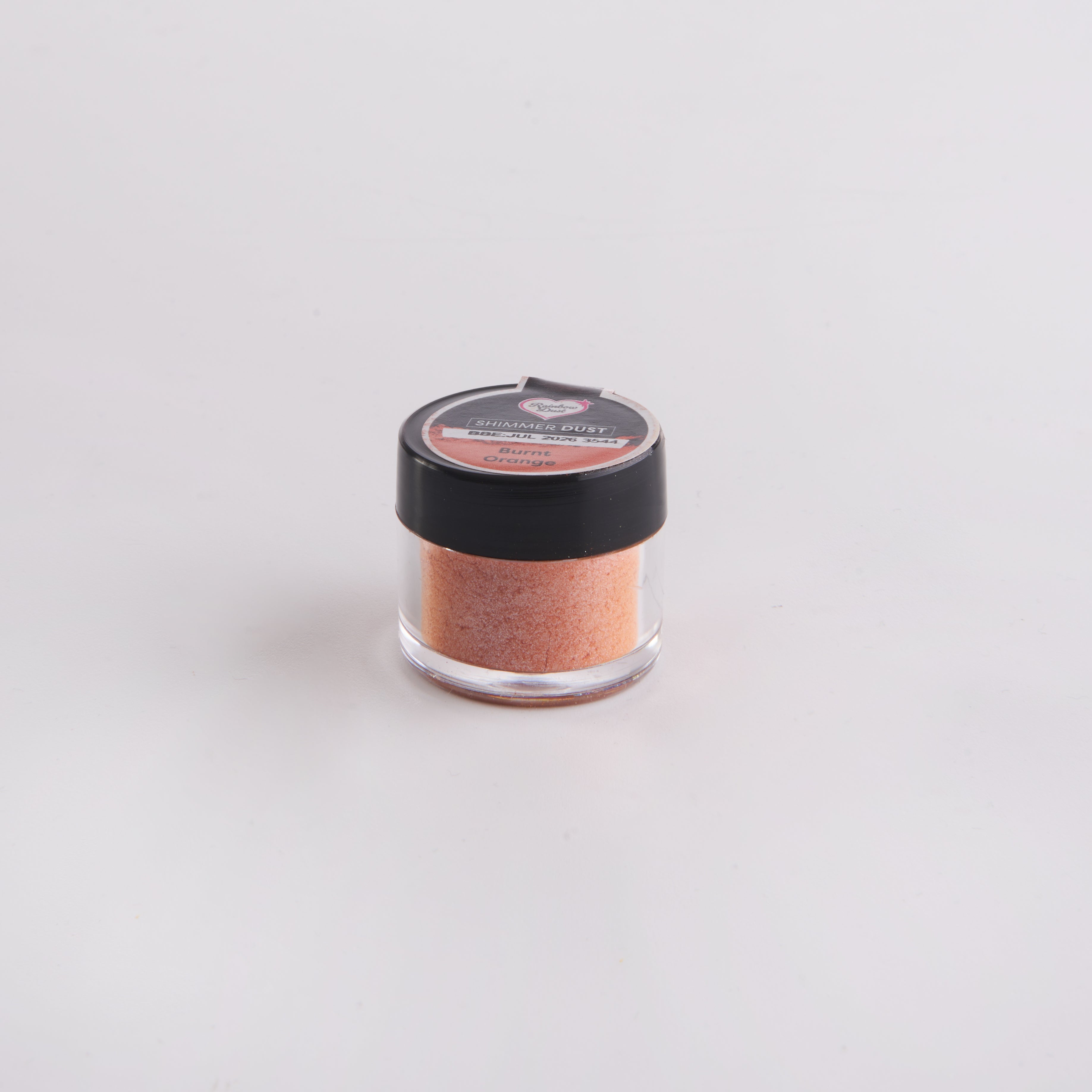 Lustre dust powder burnt orange colour
