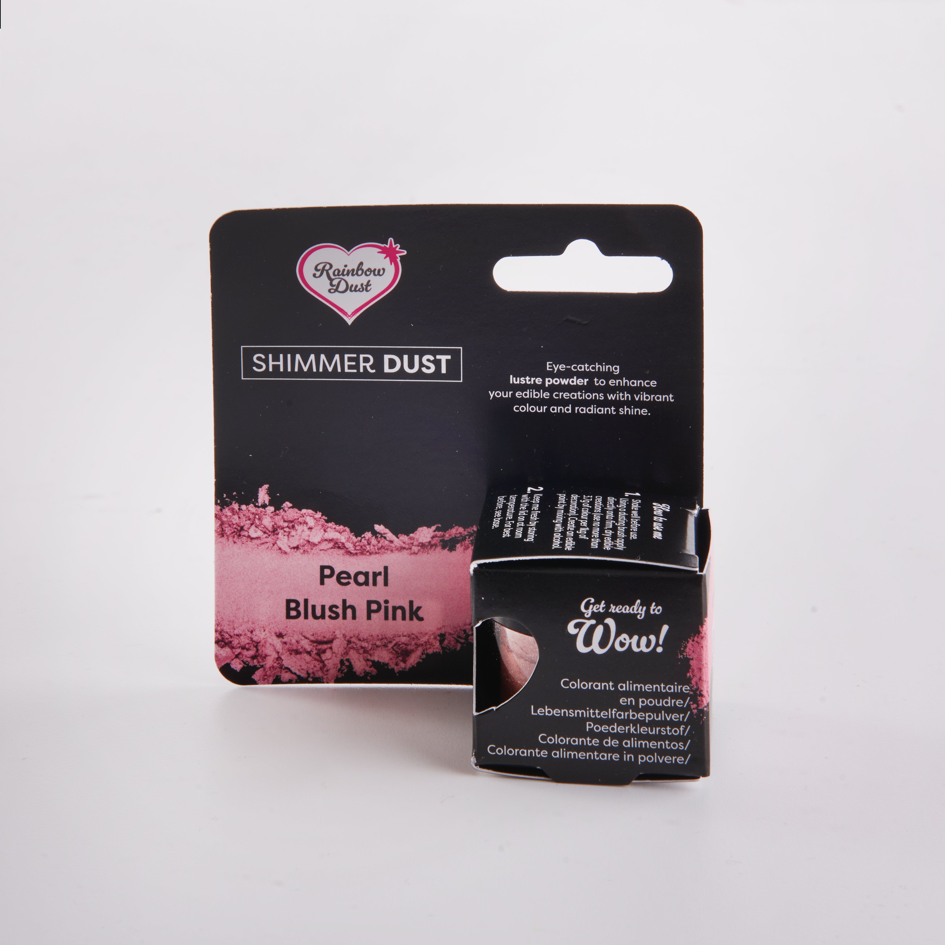 Lustre dust powder blush pink colour
