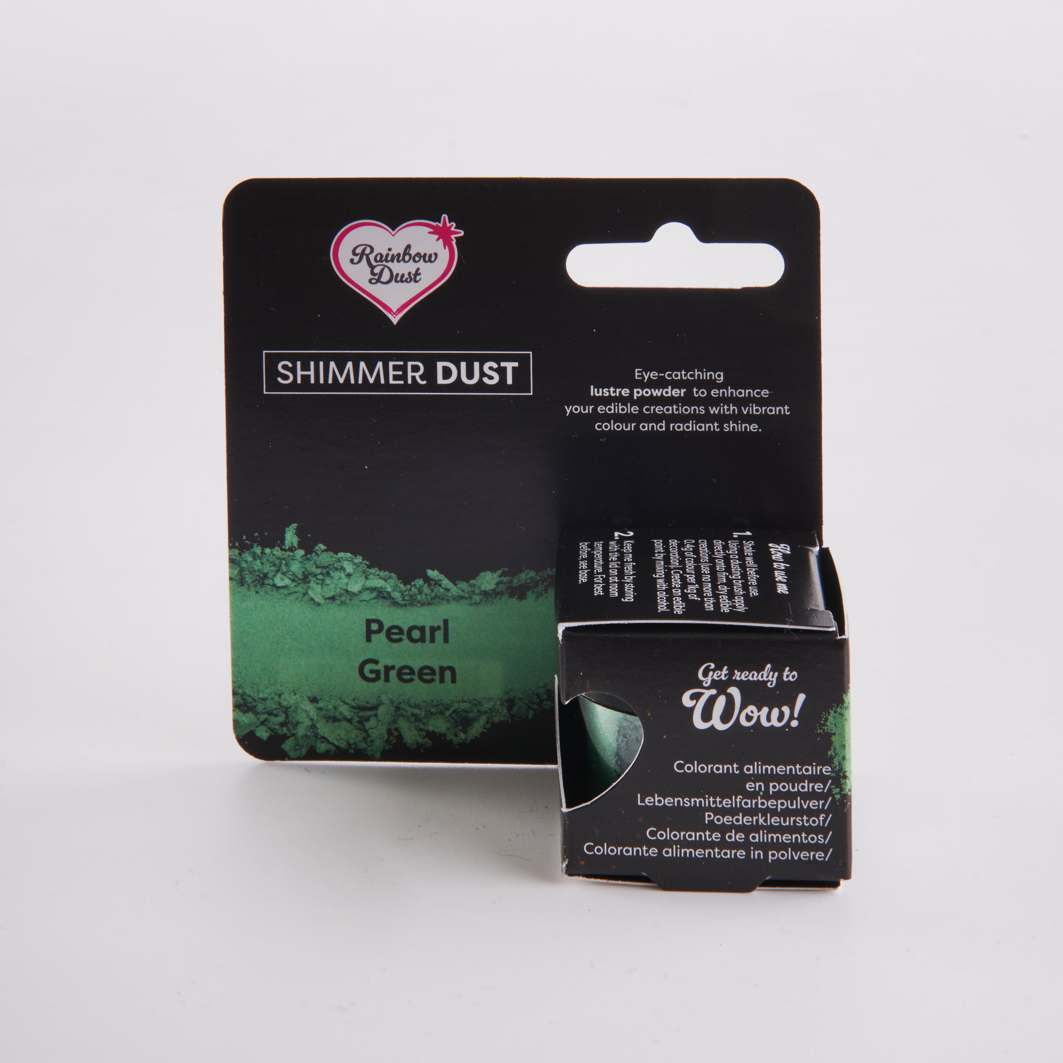 Lustre dust powder pearlescent green colour