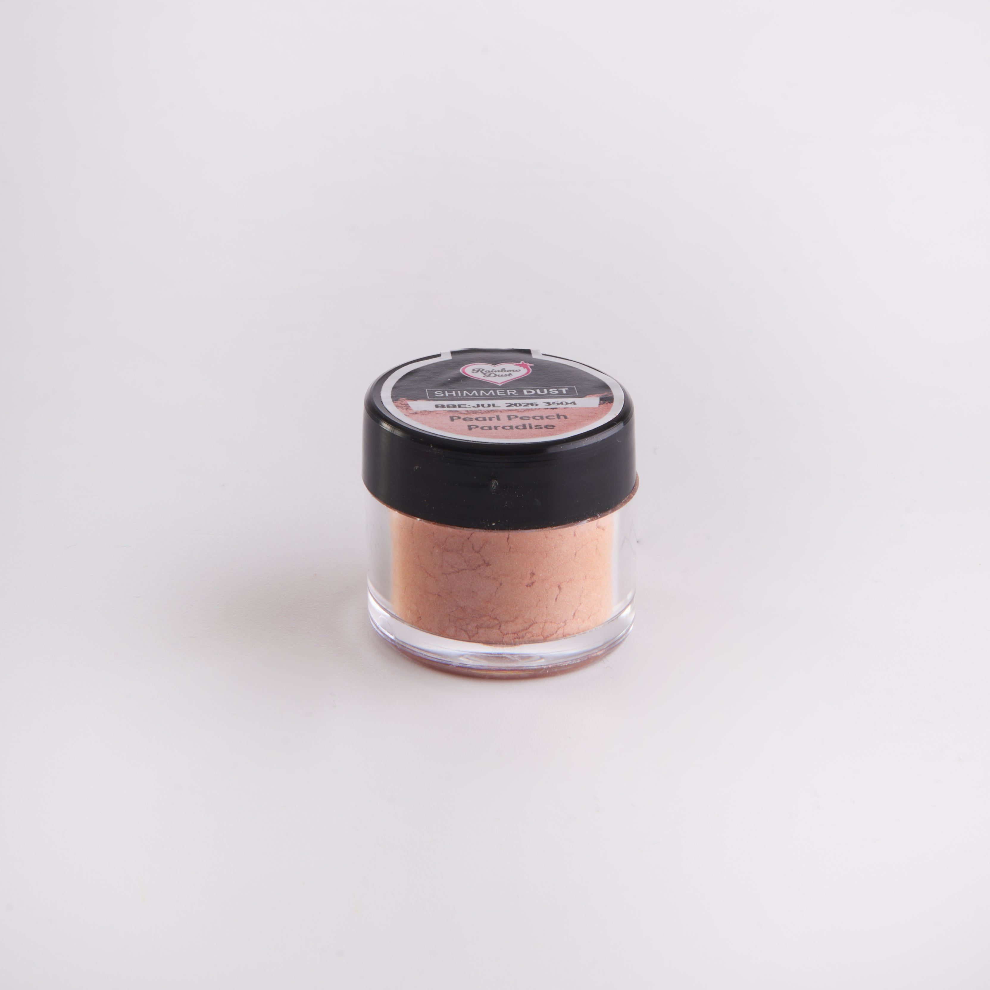 Lustre dust powder pearlescent peach colour