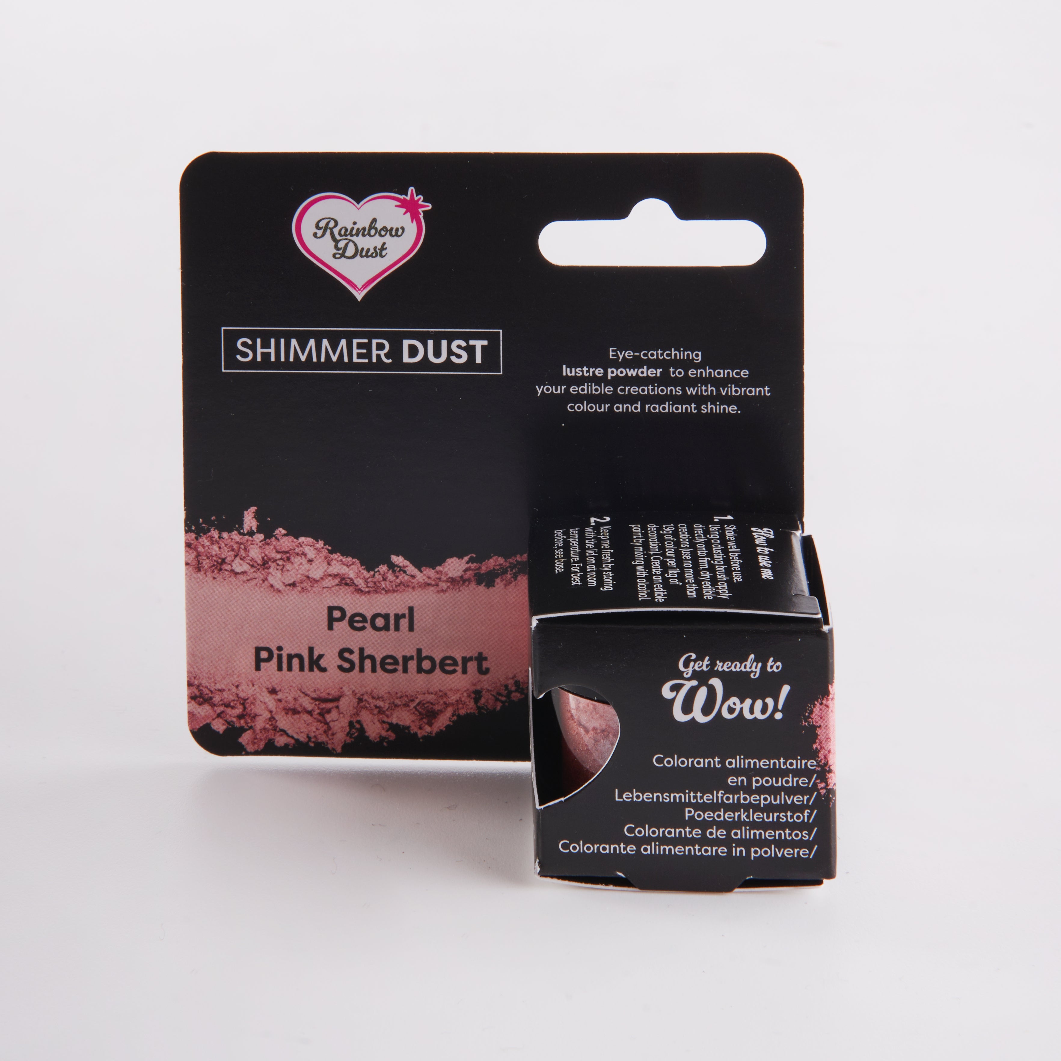 Lustre dust powder pearlescent pink colour