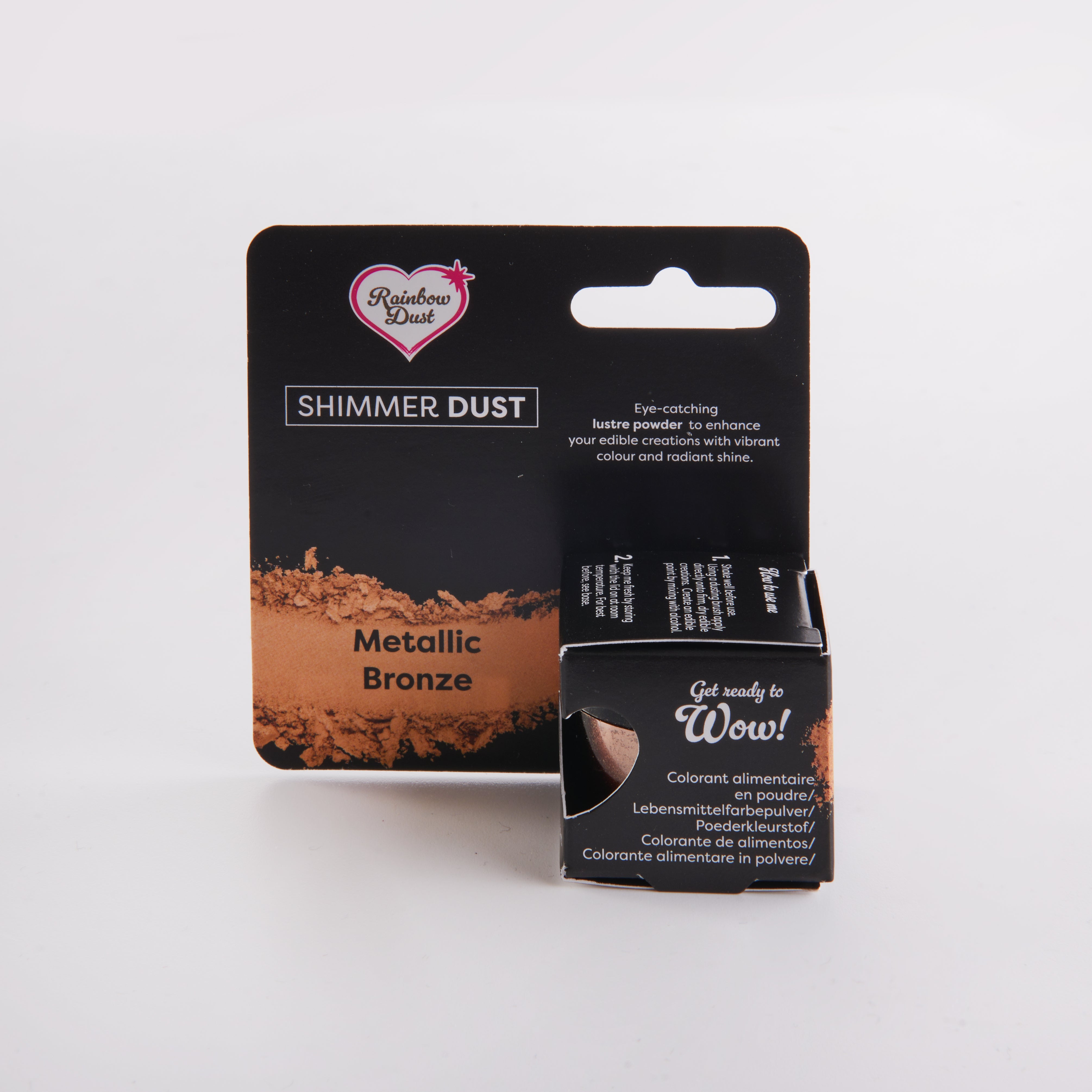 Lustre dust powder metallic bronze colour