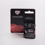 Lustre dust powder metallic raspberry red colour