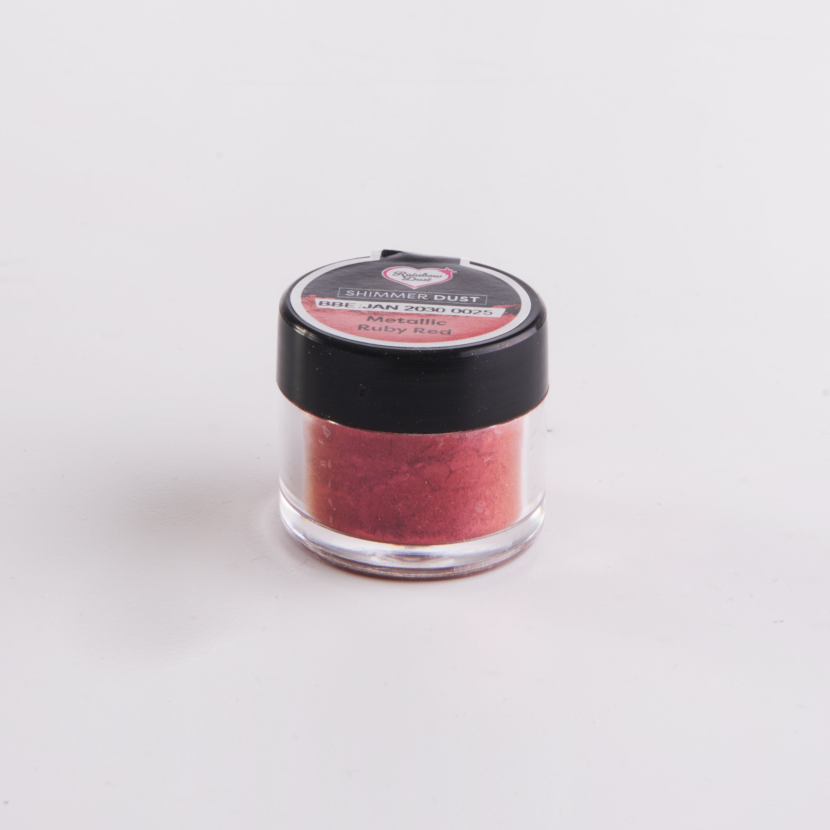 Lustre dust powder metallic ruby red colour